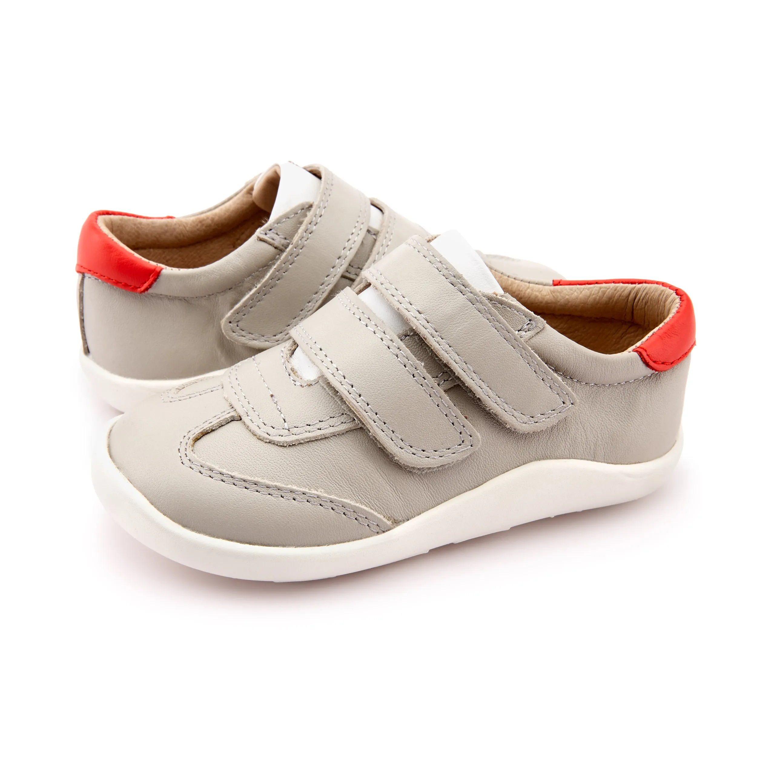 Old Soles Boy's and Girl's 8012 Path Way Shoe - Gris/Snow/Bright Red travel light