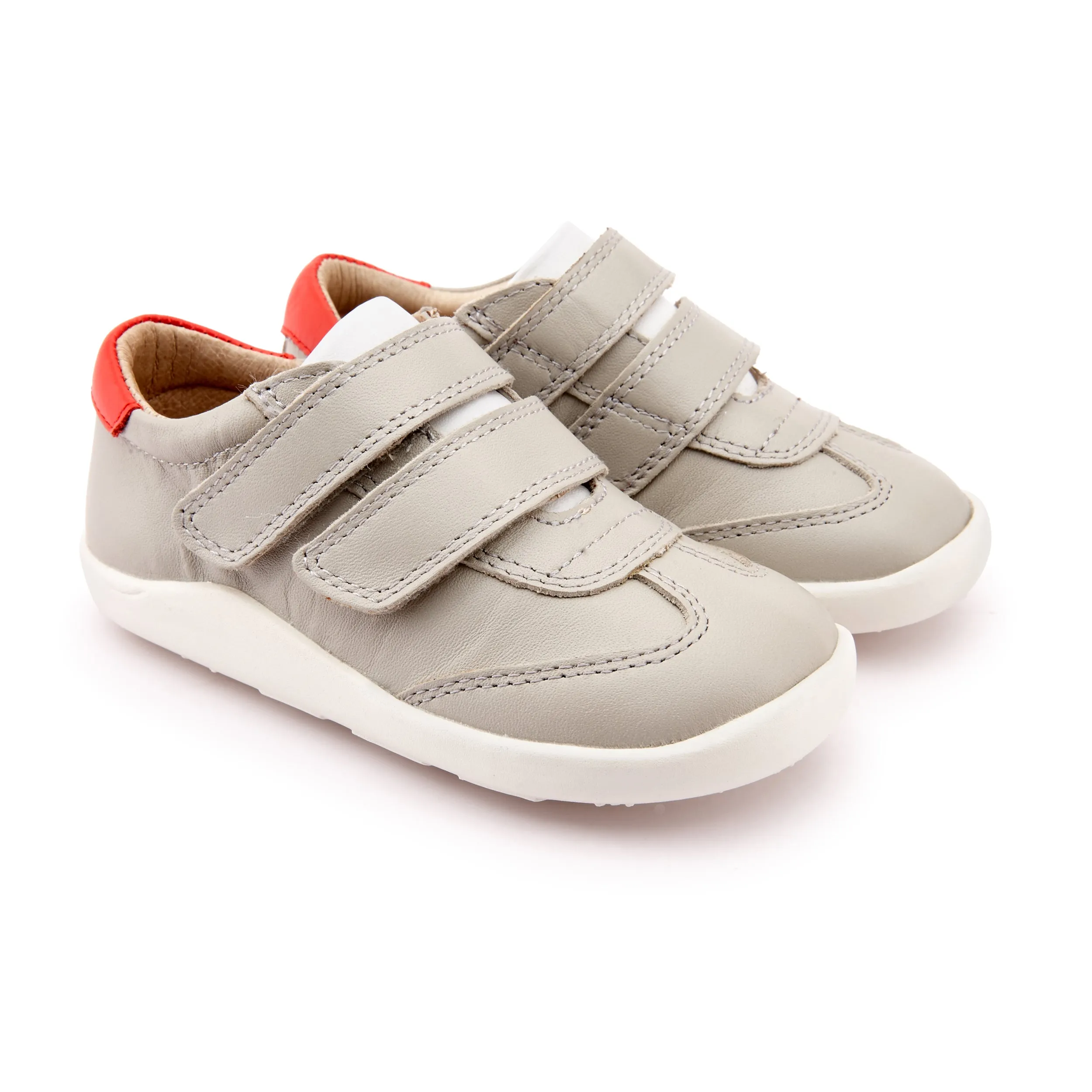 Old Soles Boy's and Girl's 8012 Path Way Shoe - Gris/Snow/Bright Red mild look