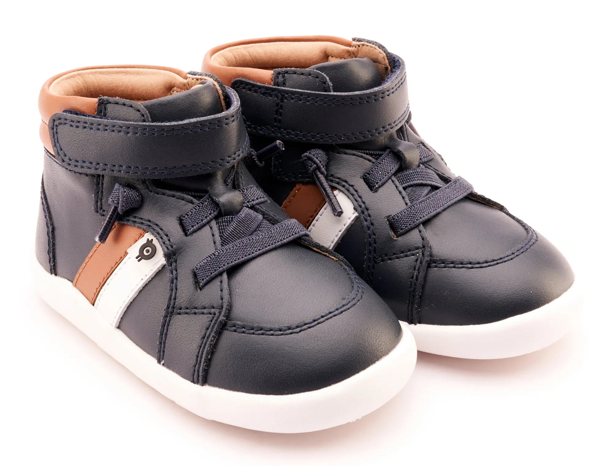Old Soles Boy's and Girl's 8044 Tar Ground Casual Shoes - Navy / Tan / Snow neat walk