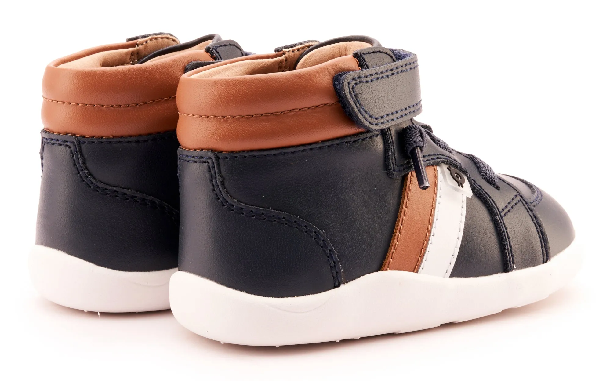 Old Soles Boy's and Girl's 8044 Tar Ground Casual Shoes - Navy / Tan / Snow off duty