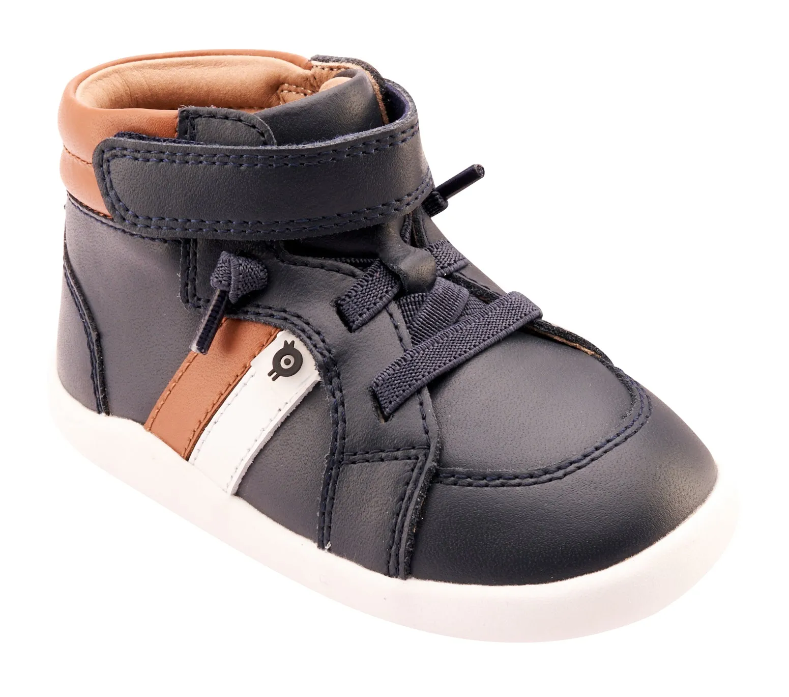 Old Soles Boy's and Girl's 8044 Tar Ground Casual Shoes - Navy / Tan / Snow basic edge