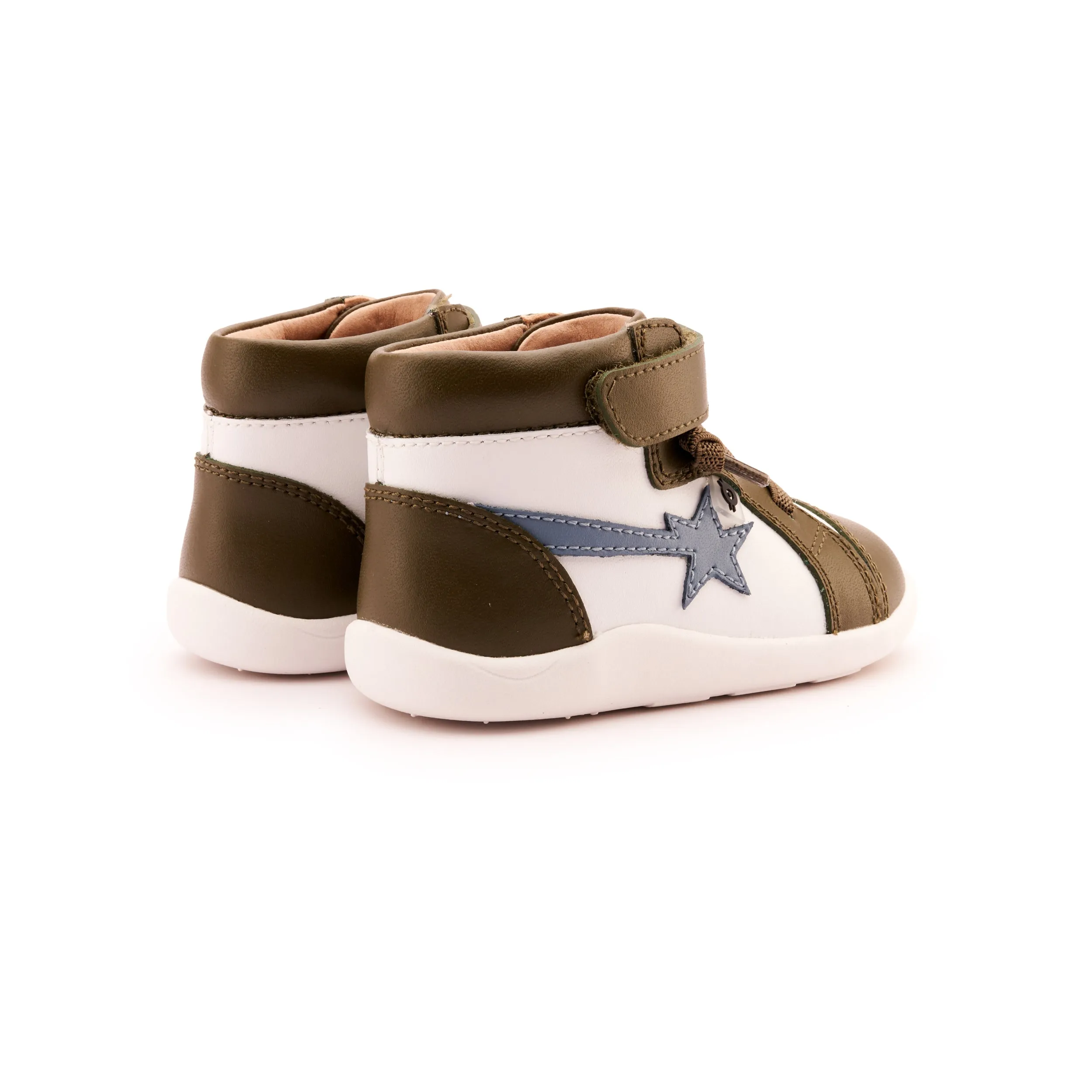 Old Soles Boy's and Girl's 8046 Ground Team Casual Shoes - Snow / Indigo / Militare style mode