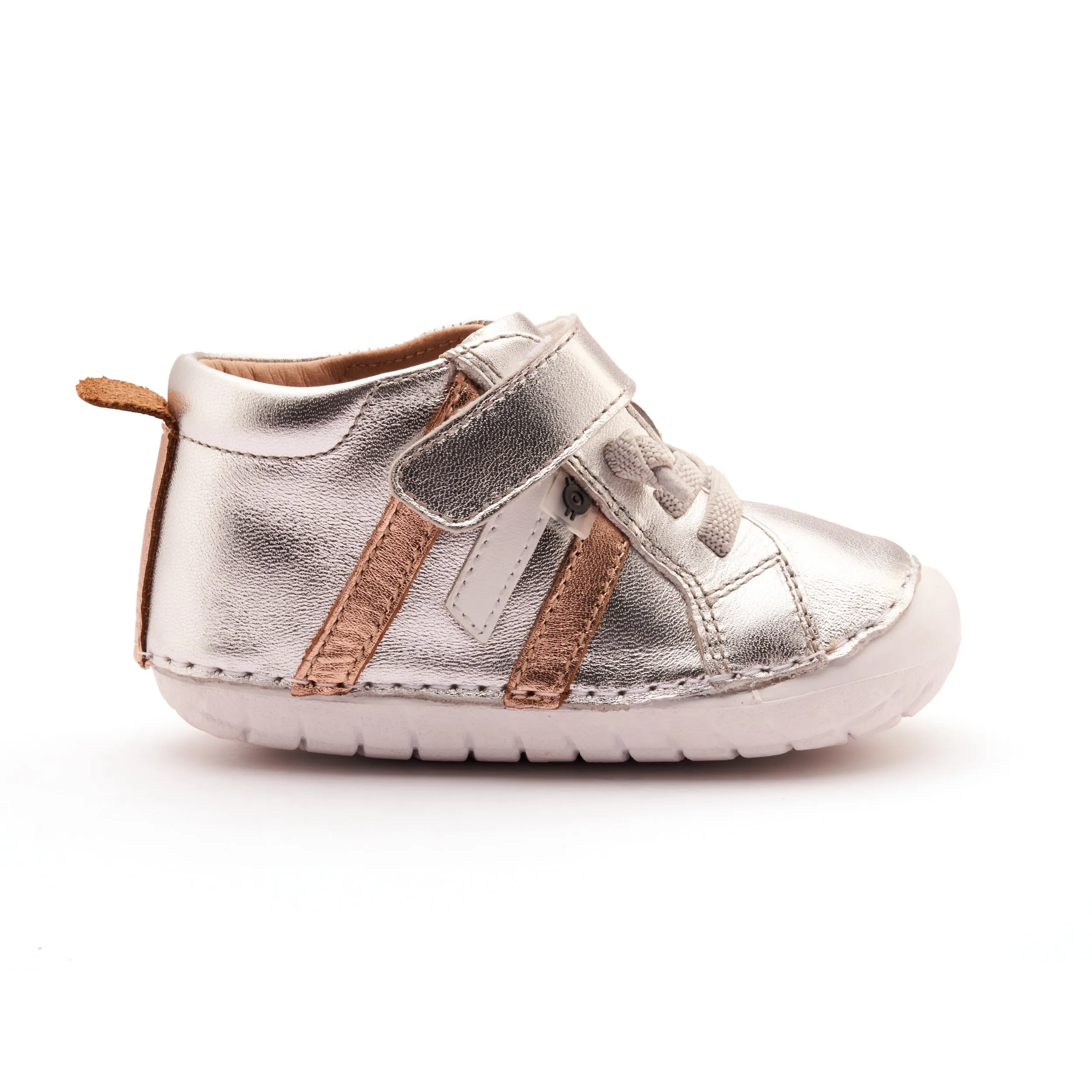 Old Soles Boy's and Girl's Away Pave Casual Shoes - Silver / Copper / Snow street mood
