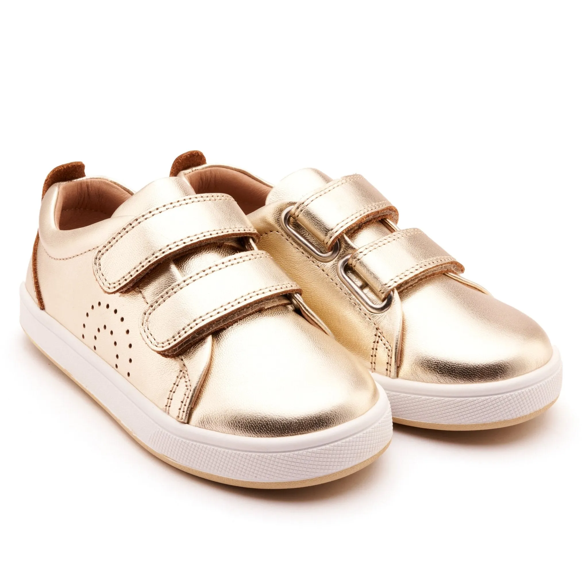 Old Soles Boy's and Girl's Big Tot Casual Shoes - Gold light pack