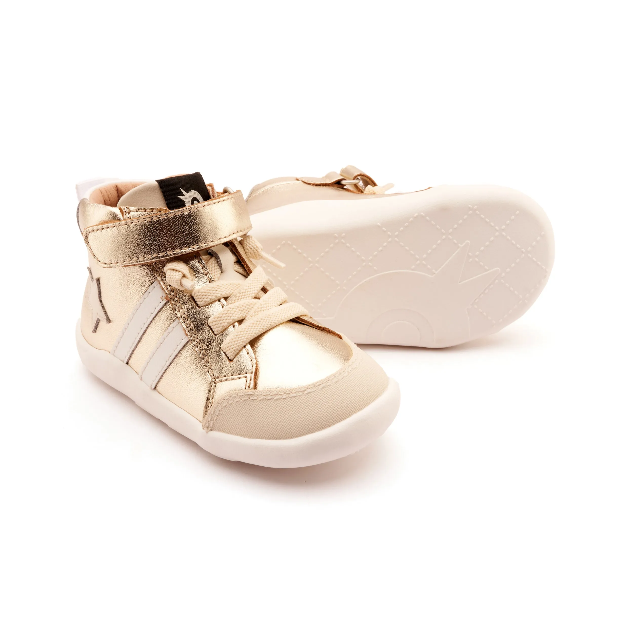 Old Soles Boy's and Girl's Boss Ground Casual Shoes - Gold / Sporco / Snow daily trend
