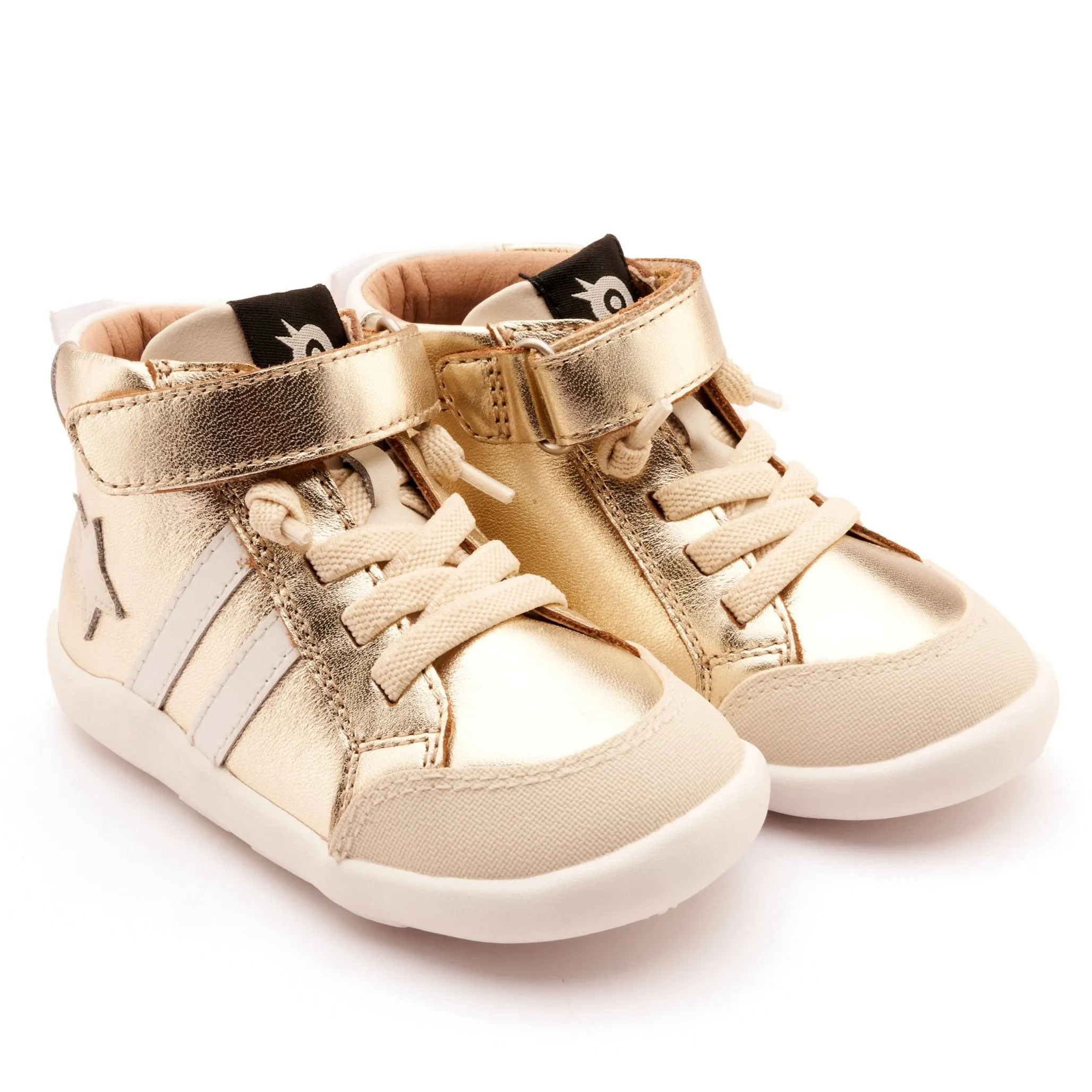 Old Soles Boy's and Girl's Boss Ground Casual Shoes - Gold / Sporco / Snow fit work