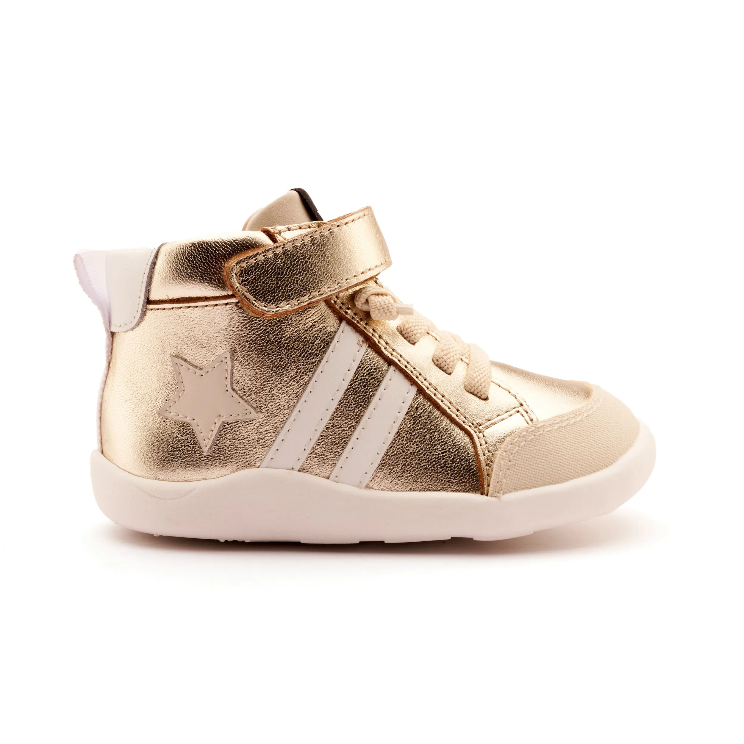 Old Soles Boy's and Girl's Boss Ground Casual Shoes - Gold / Sporco / Snow cloud feel