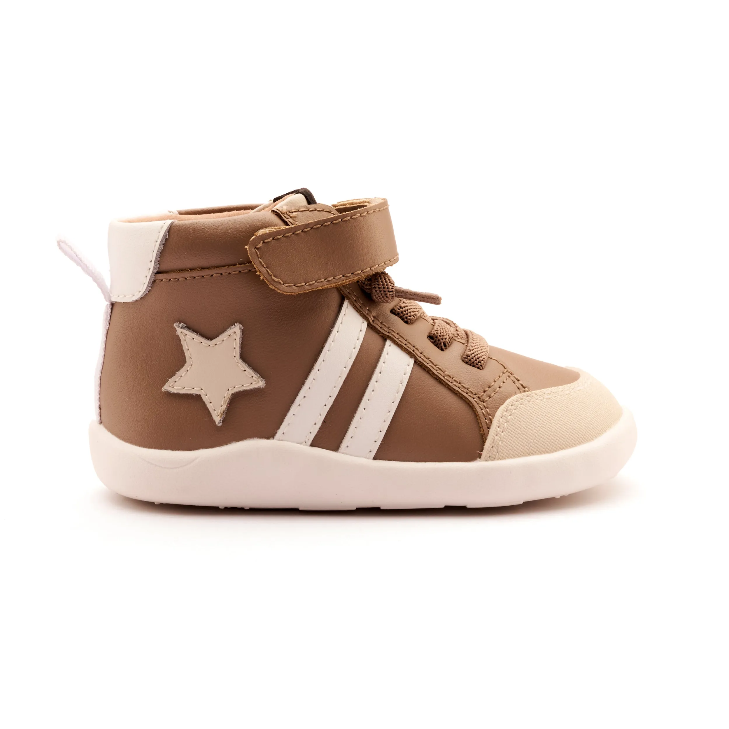 Old Soles Boy's and Girl's Boss Ground Casual Shoes - Taupe / Sporco / Snow vacation mode