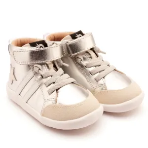 Old Soles Boy's and Girl's BossGround Casual Shoes - Silver / Sporco / Snow smooth vibe
