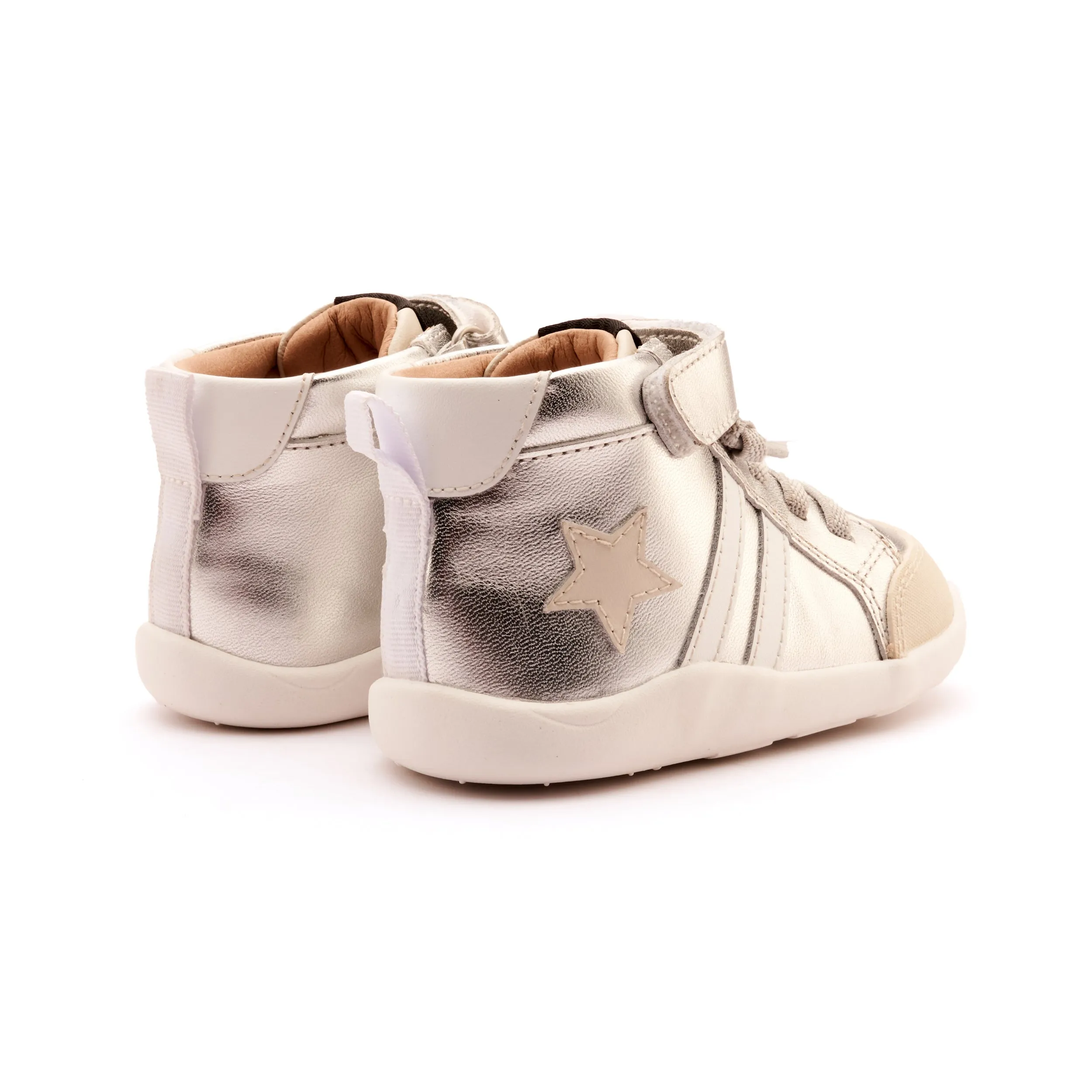 Old Soles Boy's and Girl's BossGround Casual Shoes - Silver / Sporco / Snow easy air