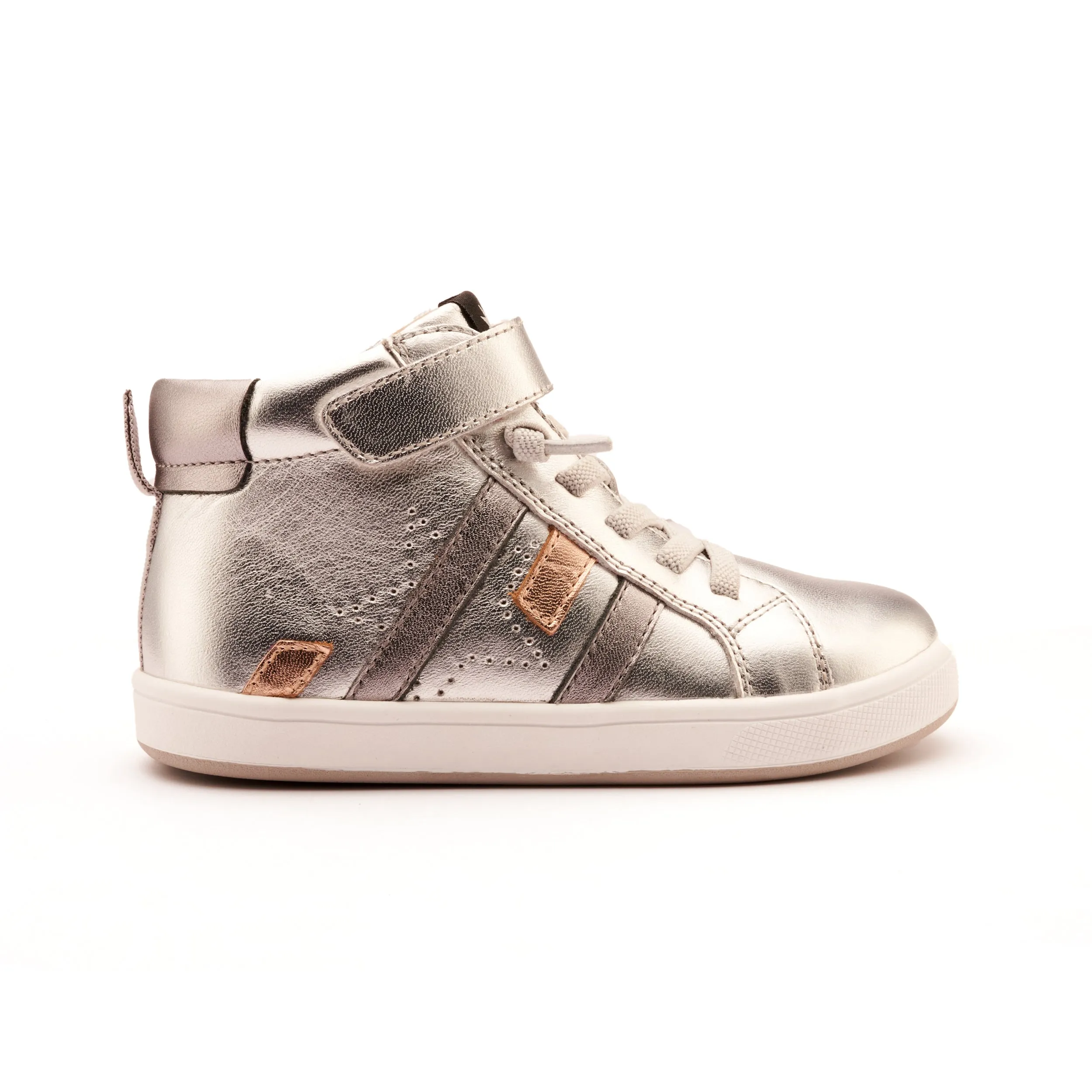 Old Soles Boy's and Girl's Challenger Casual Shoes - Silver / Rich Silver / Copper light pack