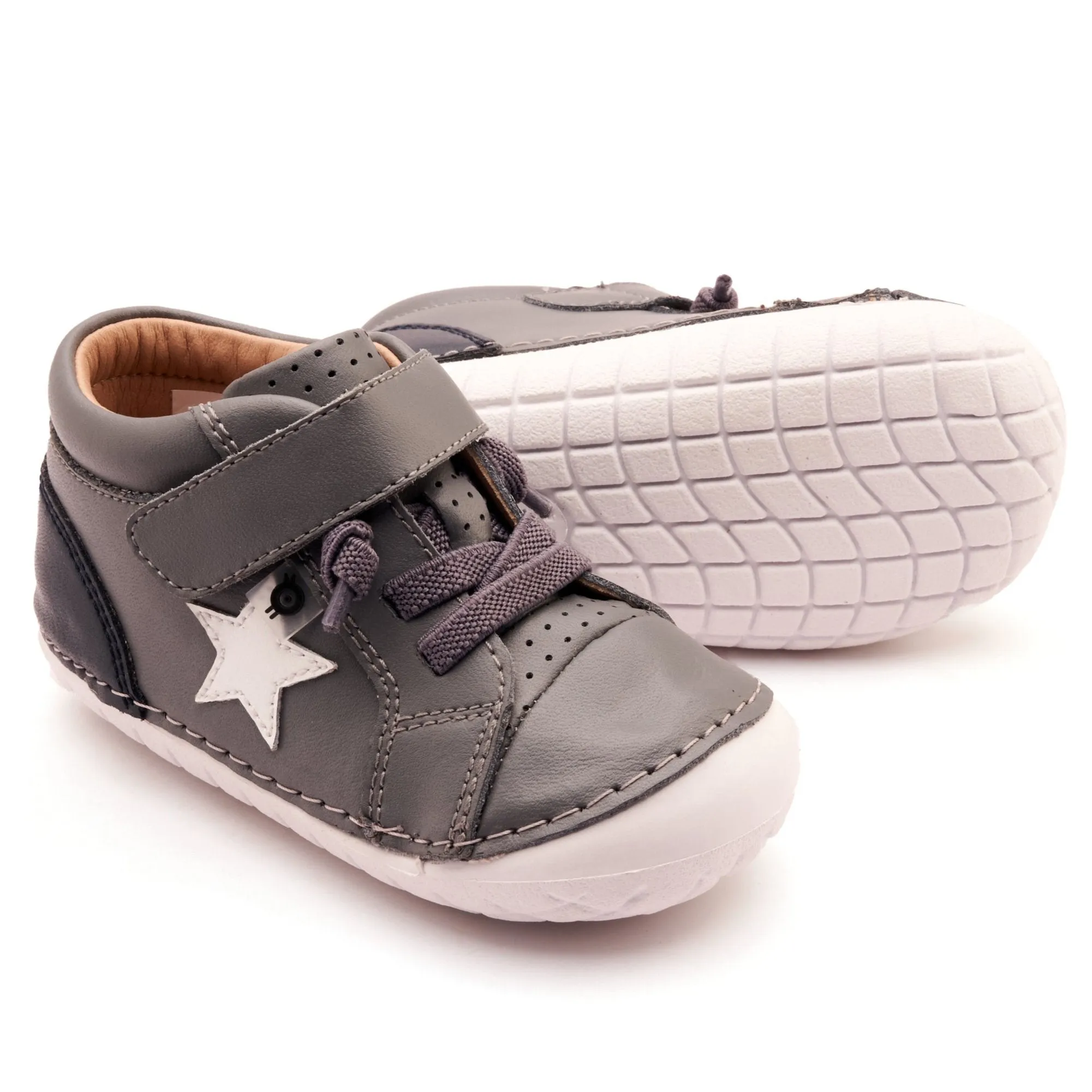 Old Soles Boy's and Girl's Champster Pave Casual Shoes - Shadow / Navy / Snow no noise