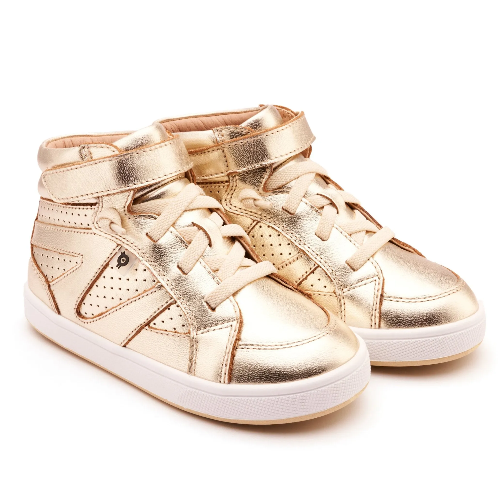 Old Soles Boy's and Girl's Cheersta Casual Shoes - Gold lazy walk