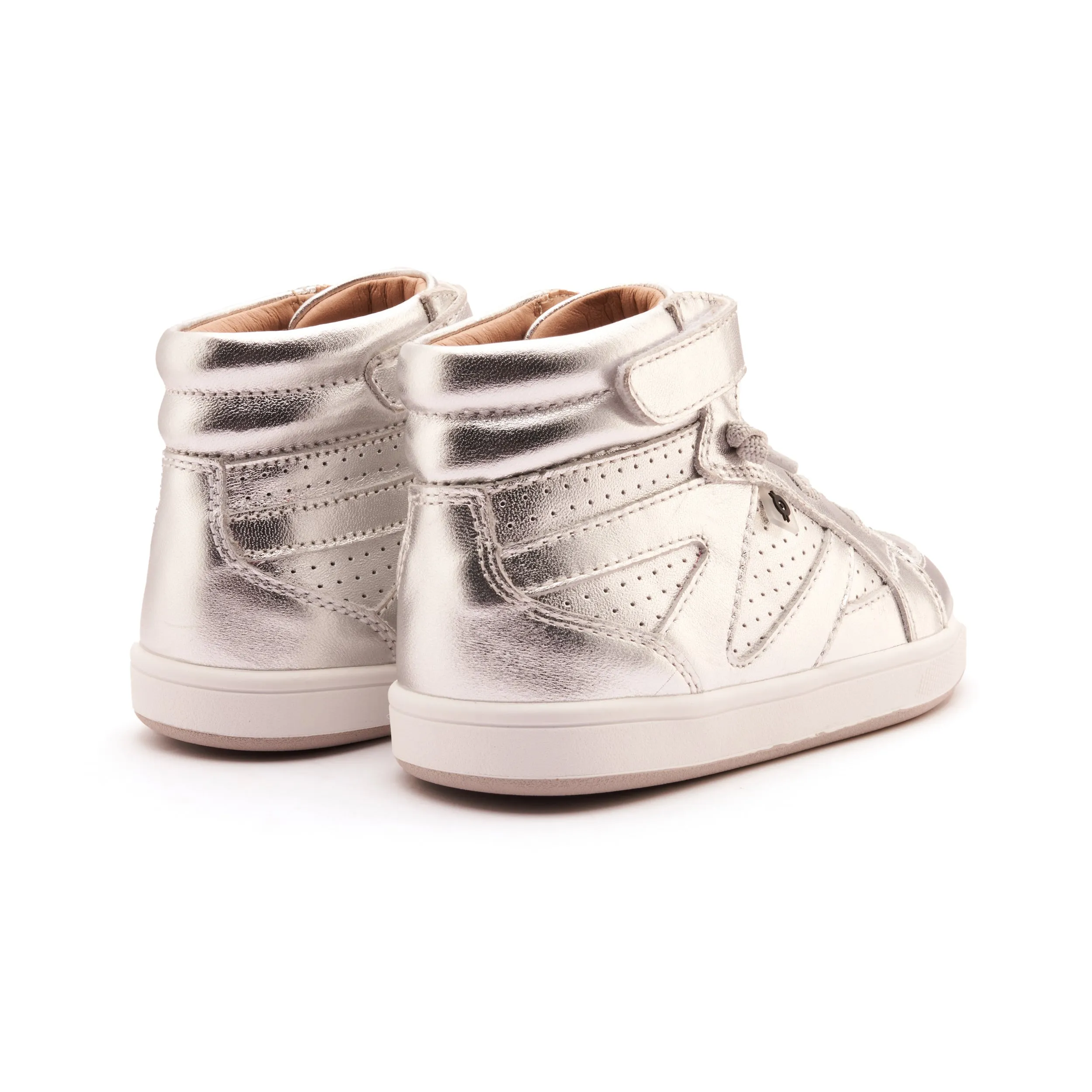 Old Soles Boy's and Girl's Cheersta Casual Shoes - Silver cloud feel