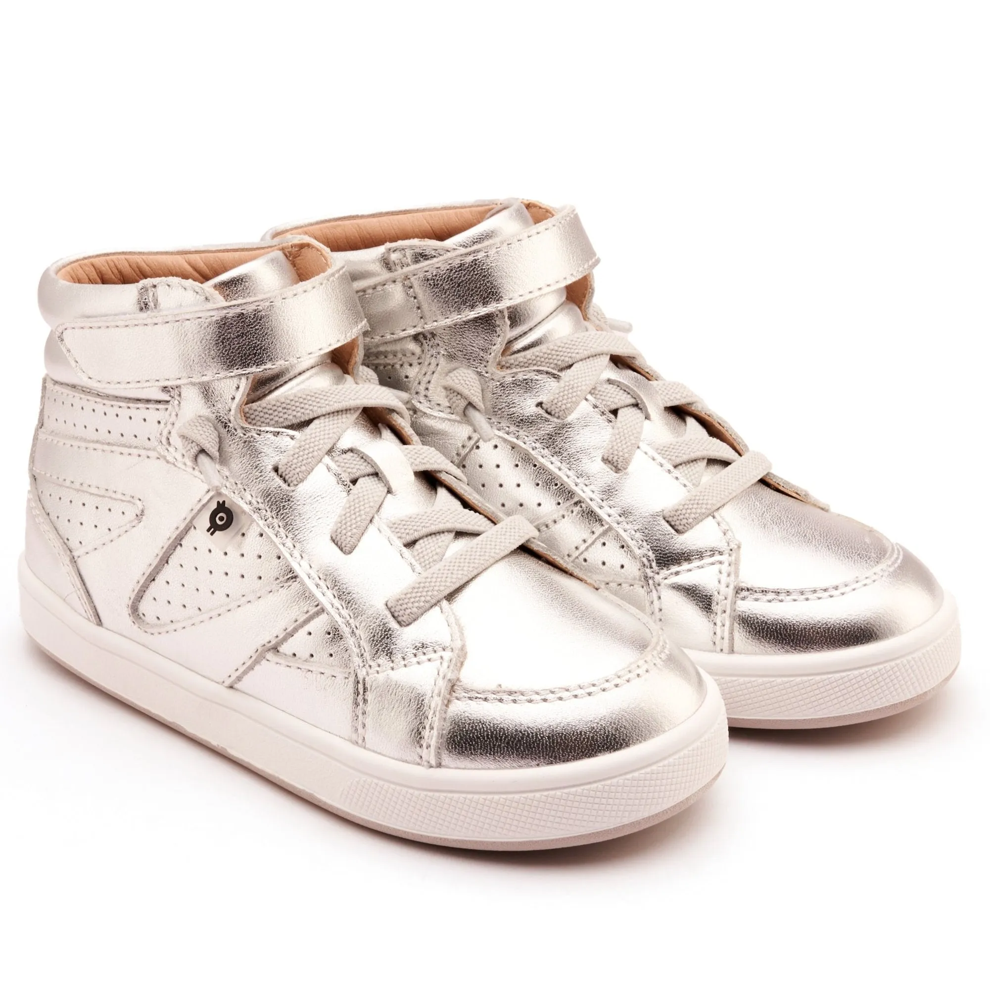 Old Soles Boy's and Girl's Cheersta Casual Shoes - Silver soft frame