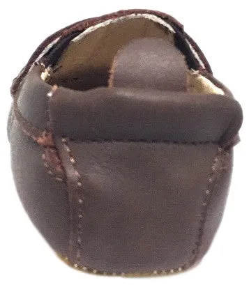 Old Soles Boy's and Girl's Distressed Brown Leather Bambini Domain Tassel Fringe Loafer Crib Walker Baby Shoe elegant shape