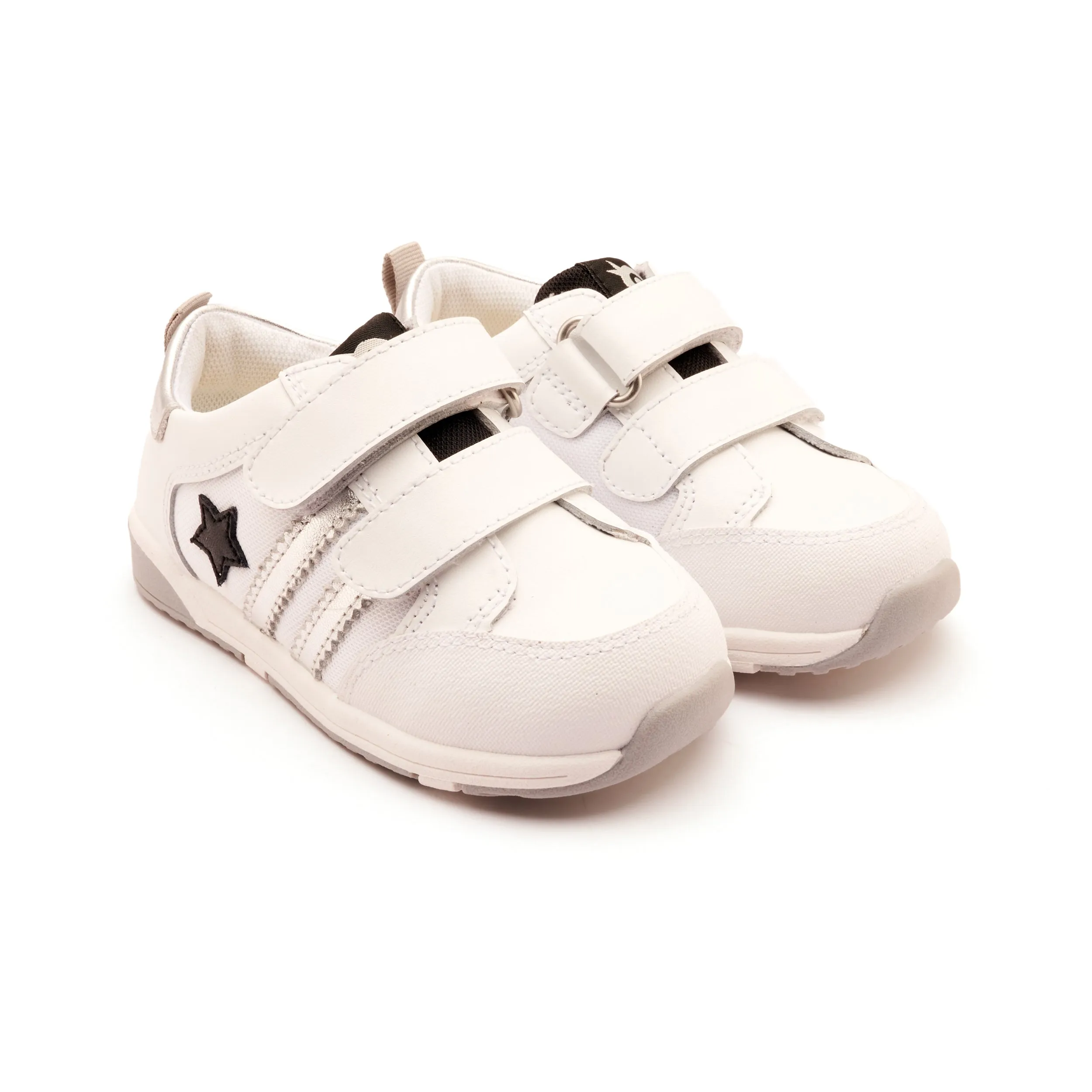 Old Soles Boy's and Girl's Field Squad Casual Shoes - Snow / Silver / Black true fit