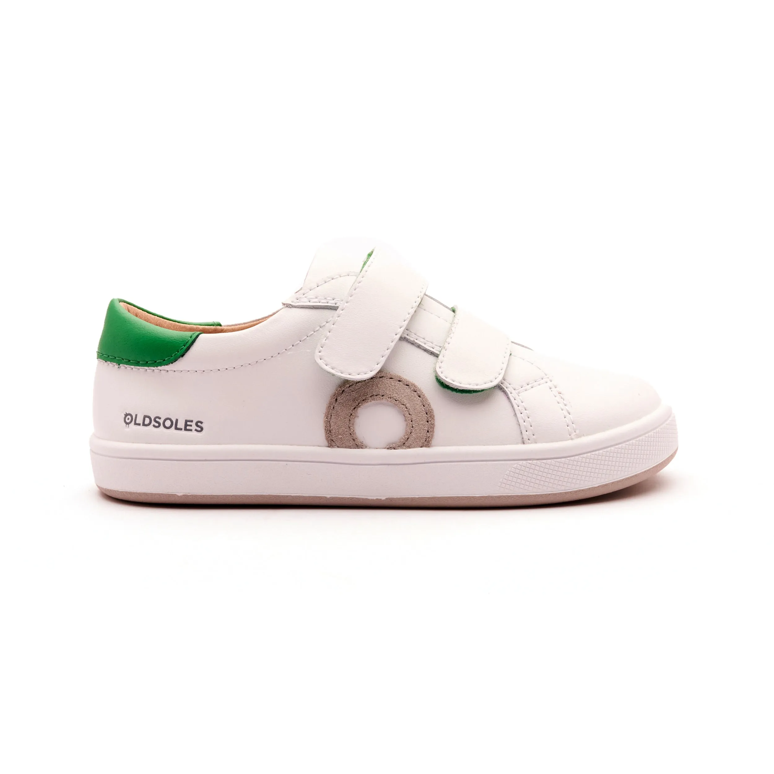 Old Soles Boy's and Girl's Kix Casual Shoes - Snow / Neon Green / Gris / White comfy edge