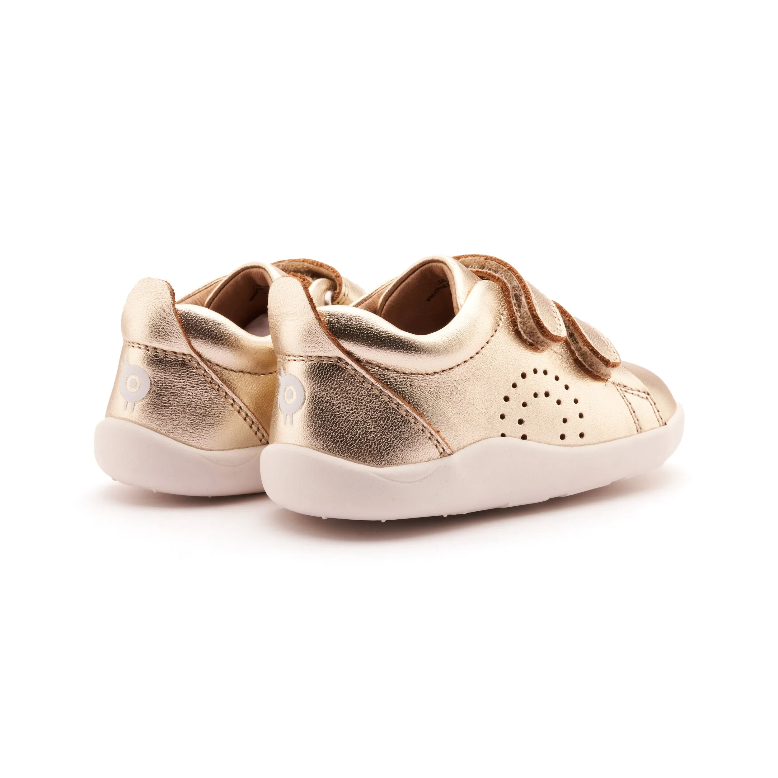 Old Soles Boy's and Girl's LittleTot Casual Shoes - Gold travel edge