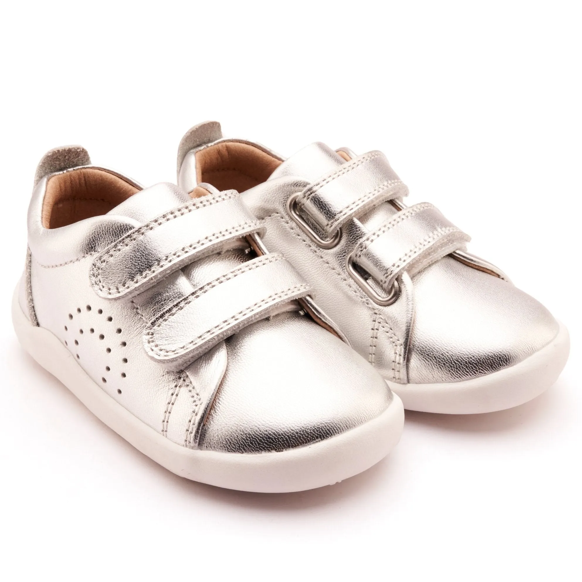 Old Soles Boy's and Girl's LittleTot Casual Shoes - Silver work life