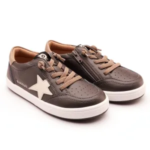 Old Soles Boy's and Girl's Platinum Runner Casual Shoes - Antracita / Taupe / Sporco easy air