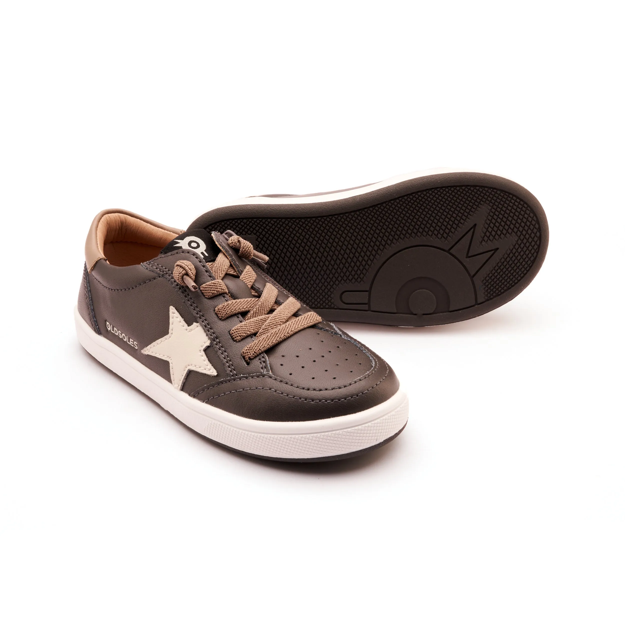 Old Soles Boy's and Girl's Platinum Runner Casual Shoes - Antracita / Taupe / Sporco just relax