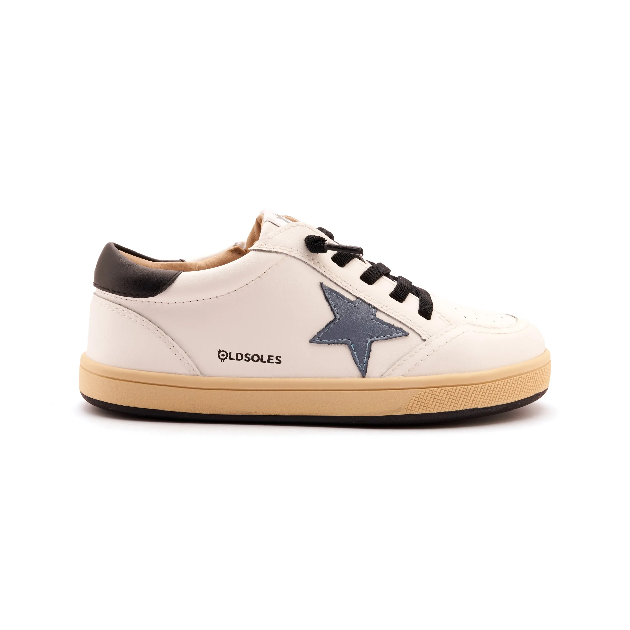Old Soles Boy's and Girl's Platinum Runner Casual Shoes - Snow / Indigo / Black no pressure