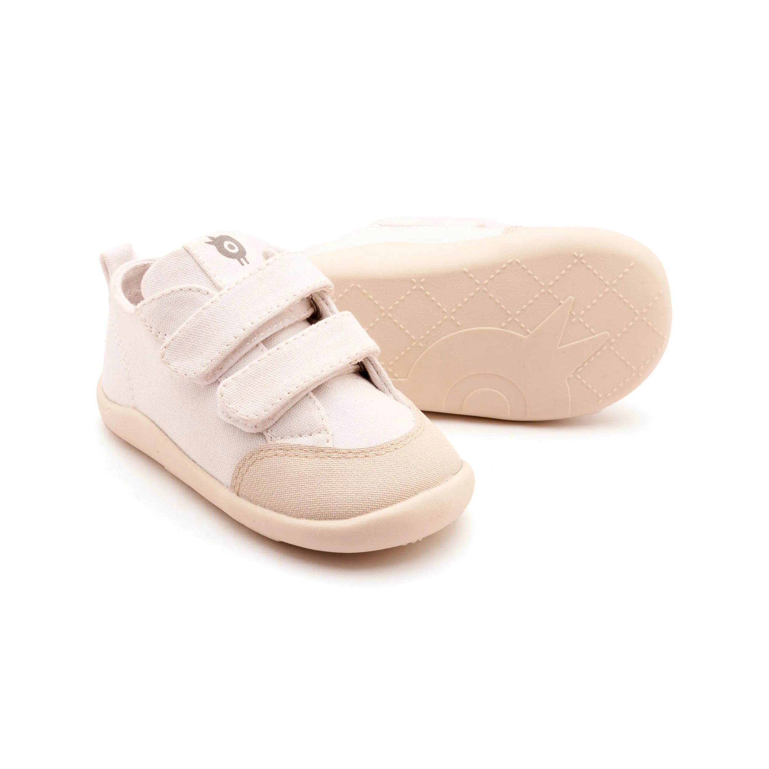 Old Soles Boy's and Girl's Salty Ground Casual Shoes - White Canvas weekend ease