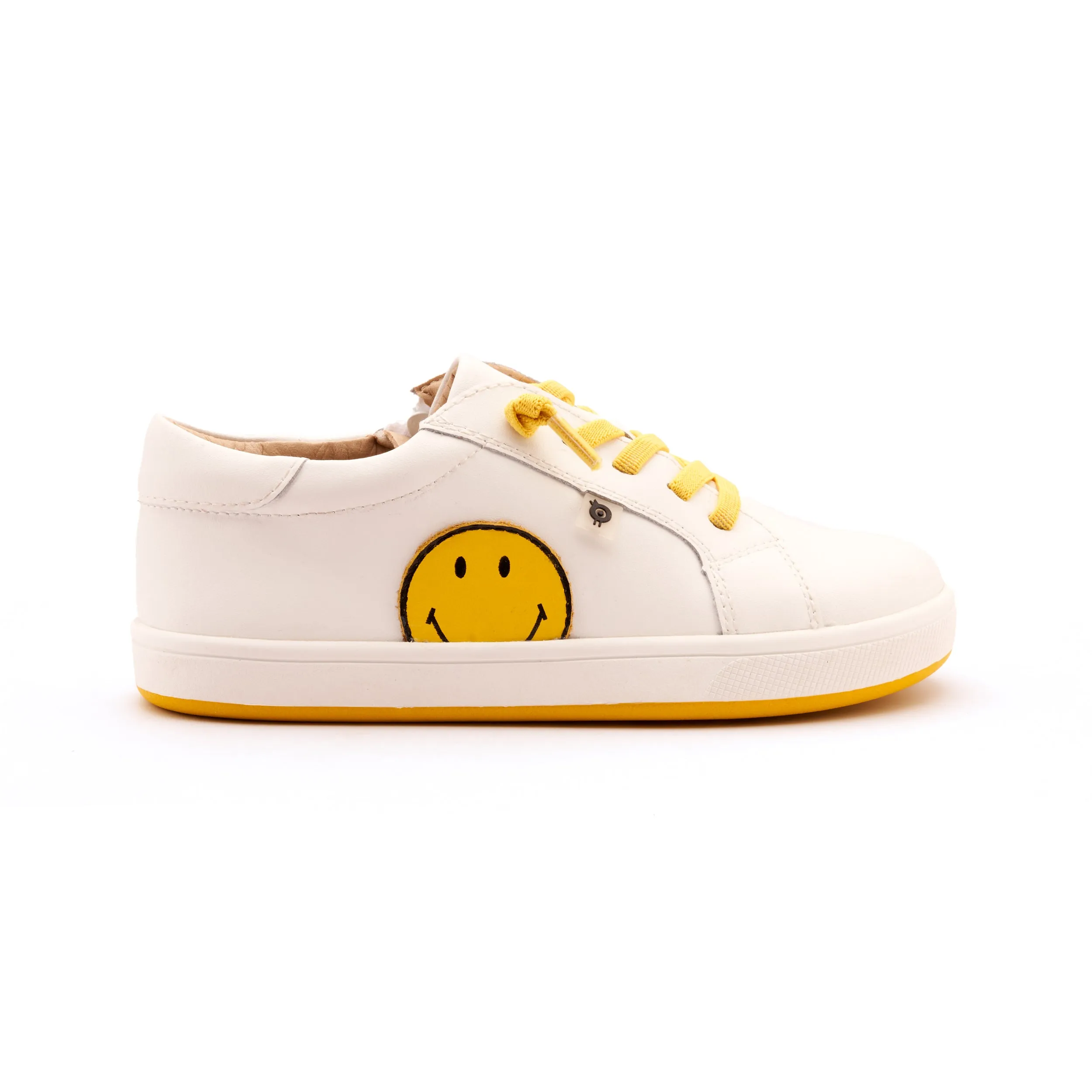Old Soles Boy's and Girl's Smiley Jumpa Casual Shoes - Snow / Yellow hang out