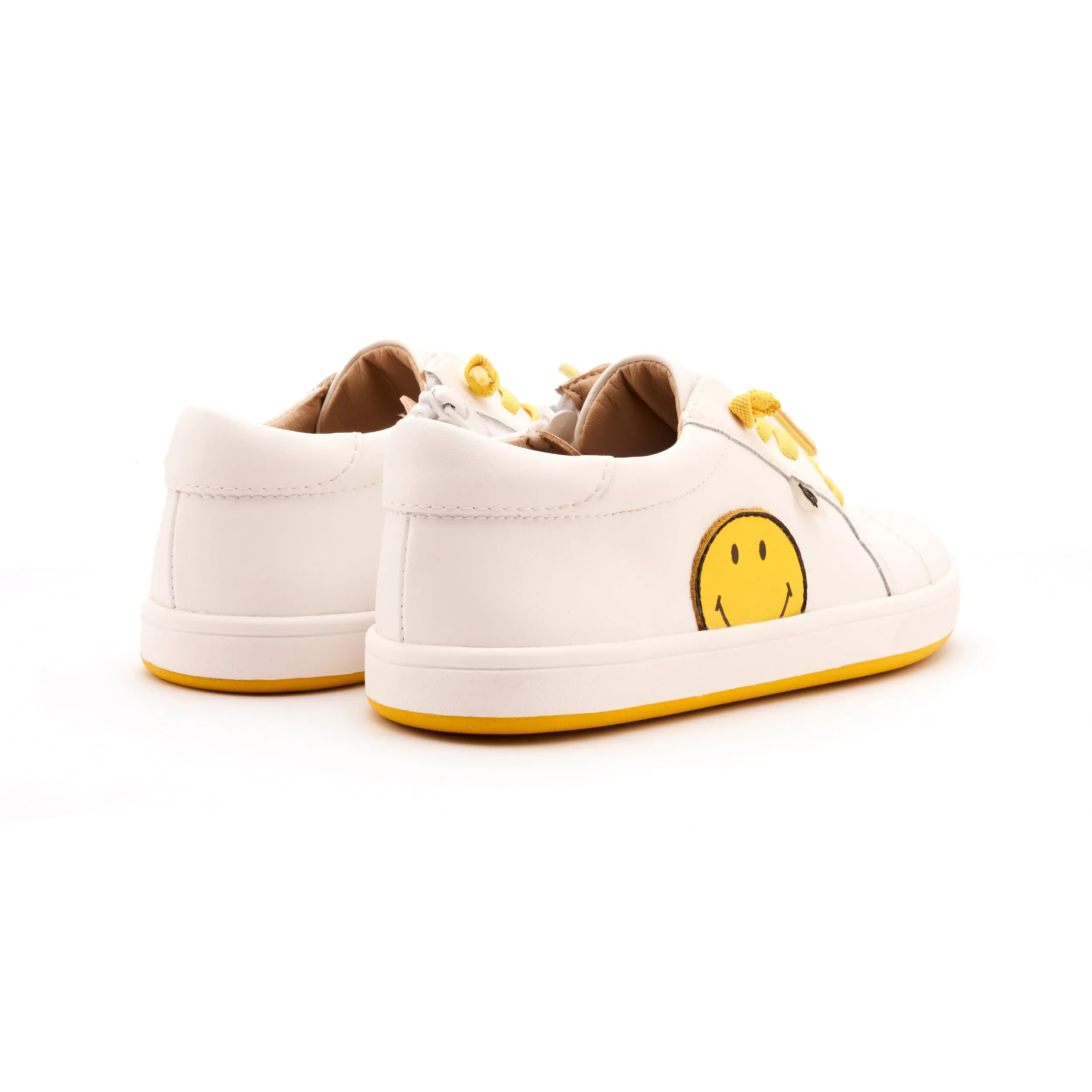 Old Soles Boy's and Girl's Smiley Jumpa Casual Shoes - Snow / Yellow social mode