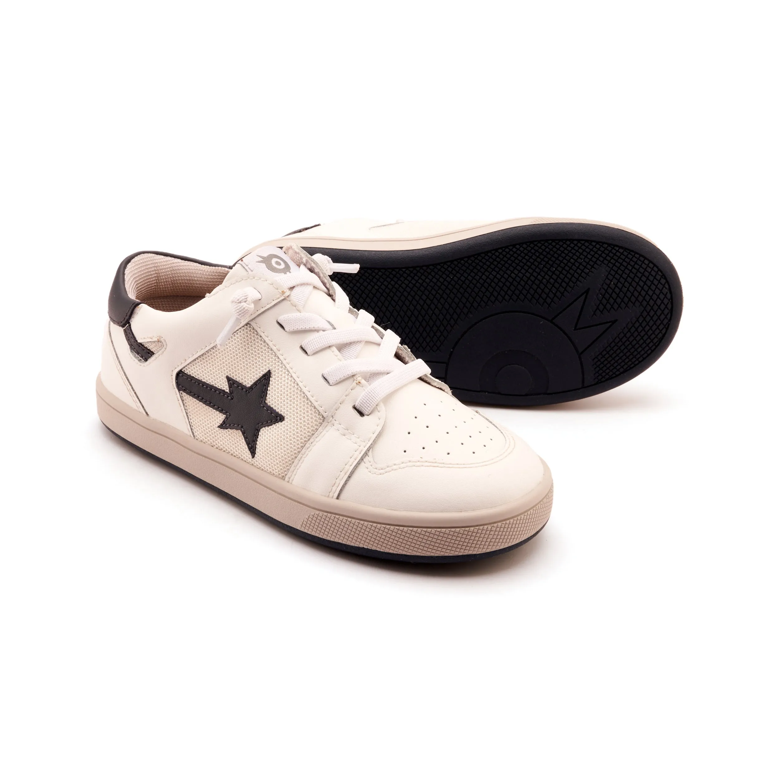 Old Soles Boy's and Girl's Star Runner Casual Shoes - Snow / Navy / Gris weekend ease