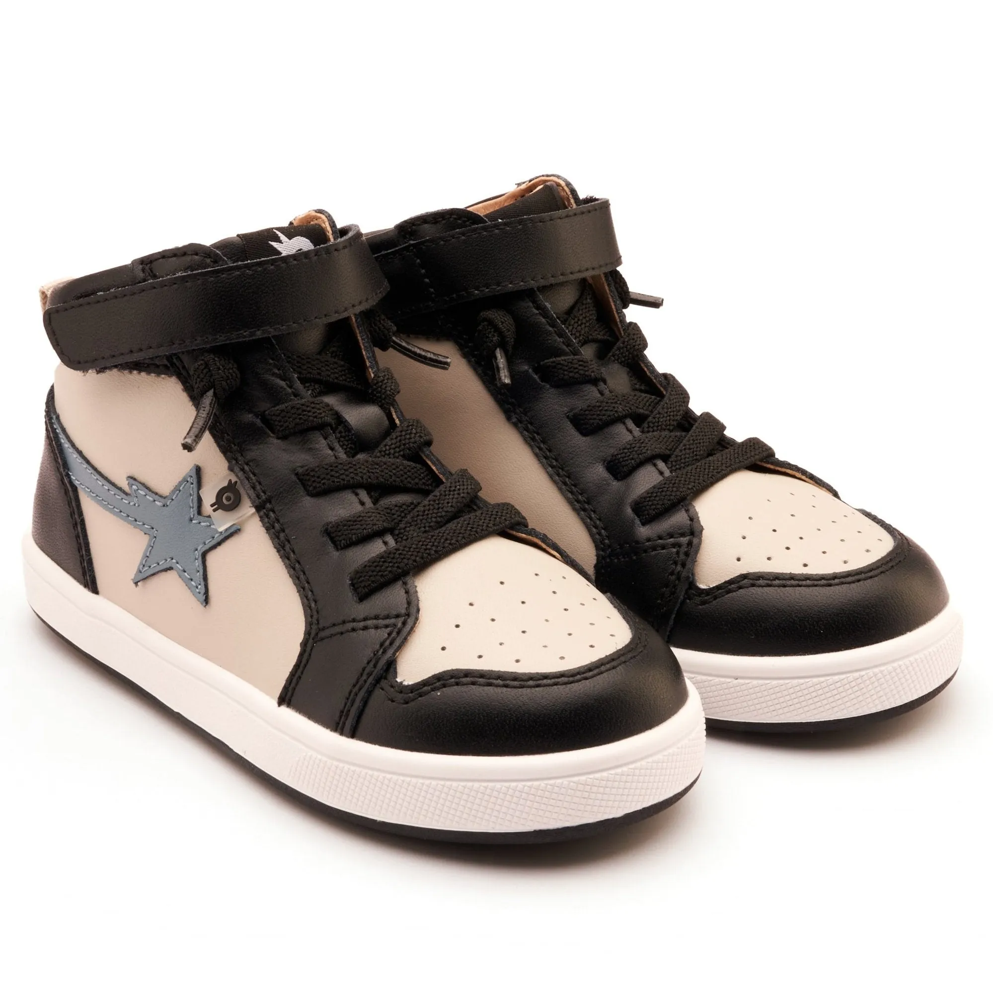 Old Soles Boy's and Girl's Team-Star Casual Shoes - Black / Gris / Indigo style boost