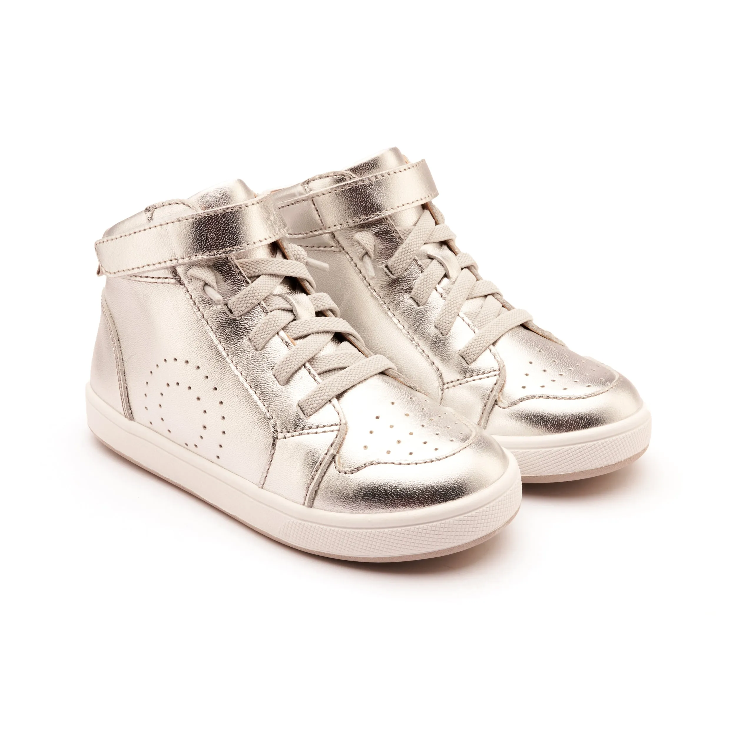 Old Soles Boy's and Girl's The Skill Casual Shoes - Silver fashion daily