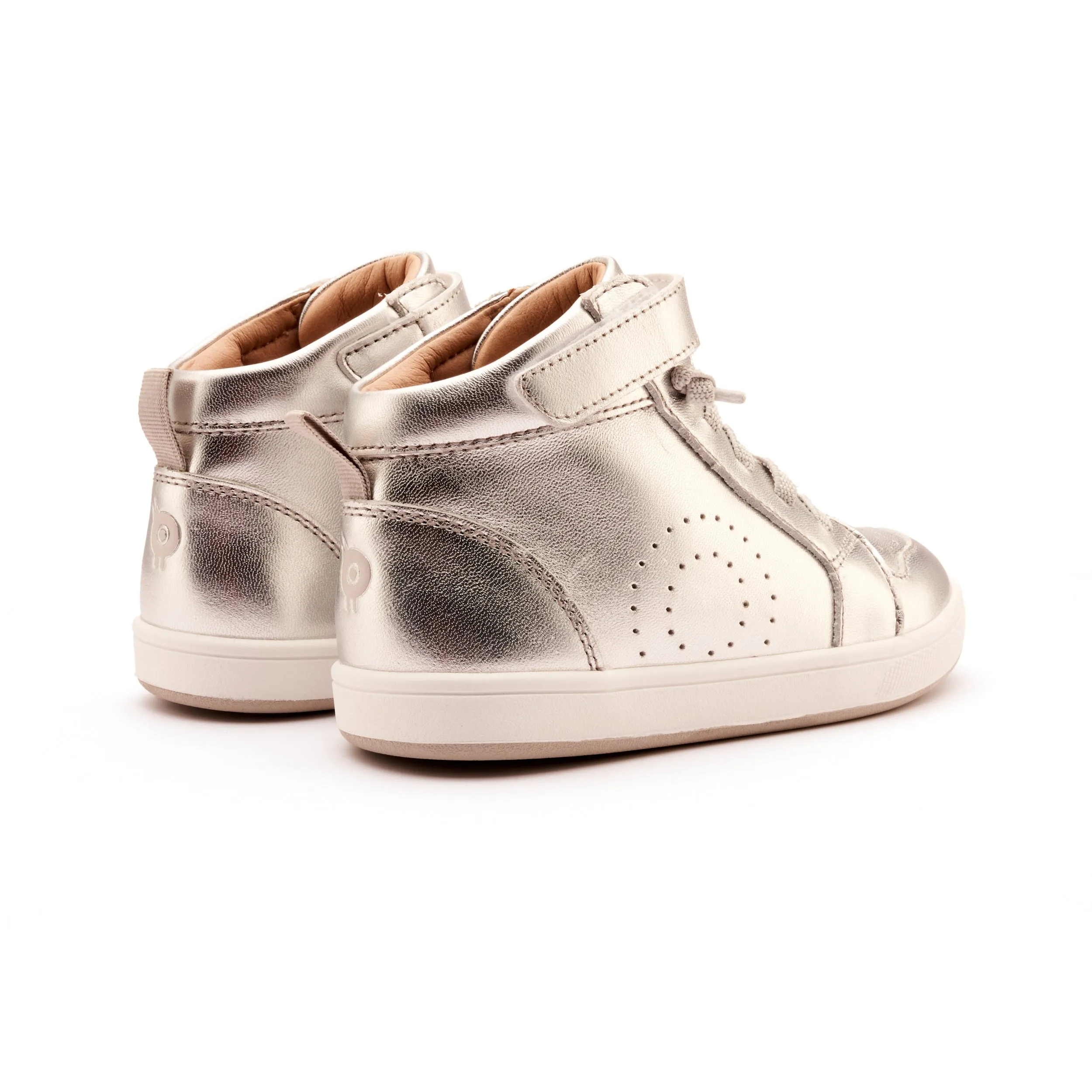 Old Soles Boy's and Girl's The Skill Casual Shoes - Silver off duty