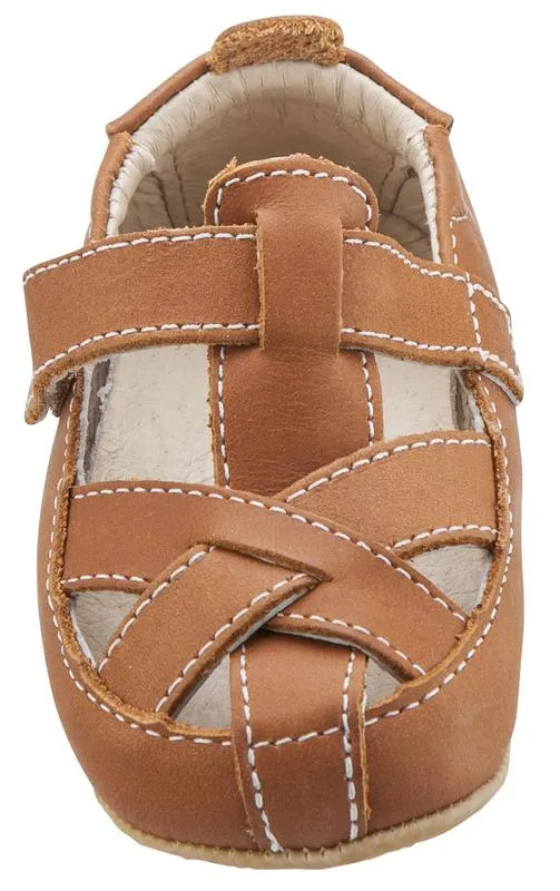 Old Soles Boy's and Girl's Thread Shoe Fisherman Leather Sandals, Tan Sunlight Walk