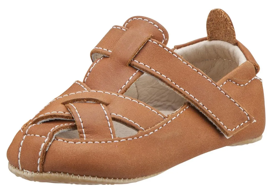 Old Soles Boy's and Girl's Thread Shoe Fisherman Leather Sandals, Tan River Mood
