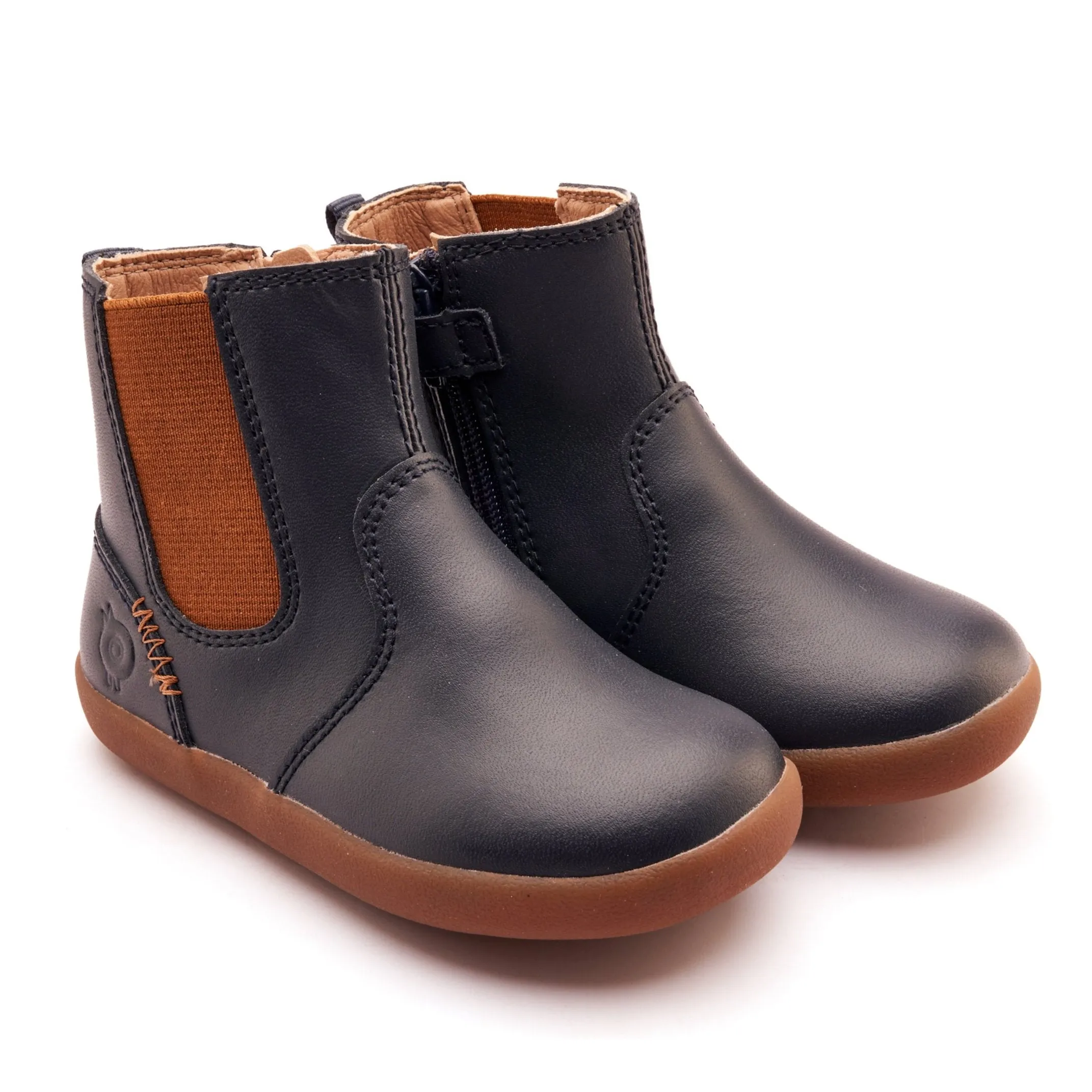 Old Soles Boy's and Girl's Ziggy Boot Boots - Navy off duty