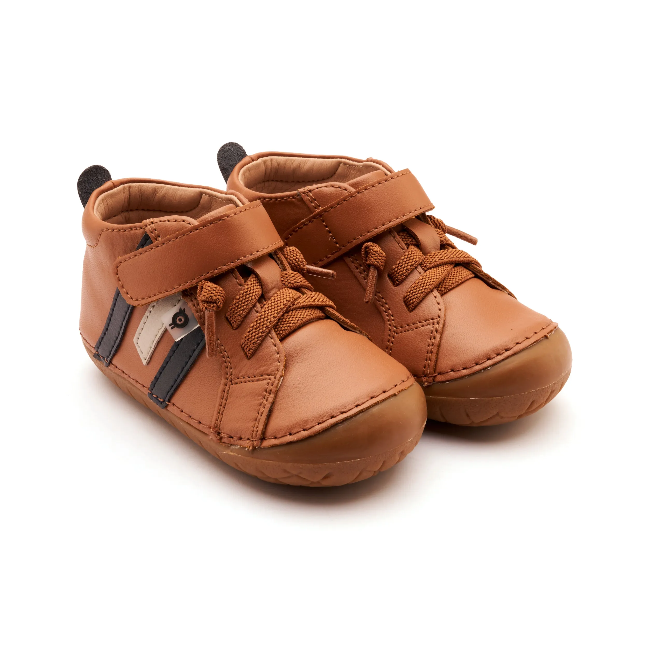 Old Soles Boy's AwayPave Casual Shoes - Tan / Navy / Gris on the go