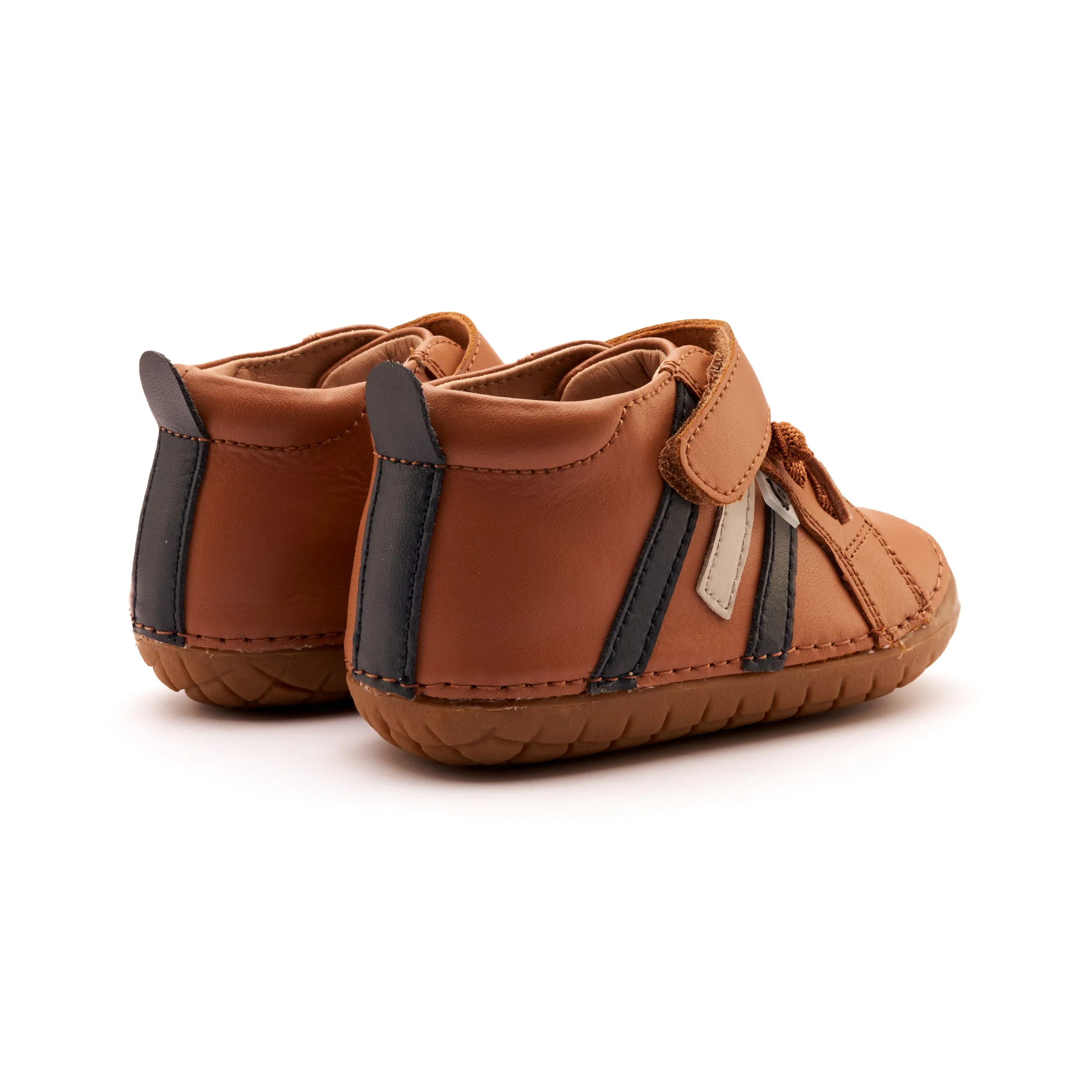 Old Soles Boy's AwayPave Casual Shoes - Tan / Navy / Gris smart vibe