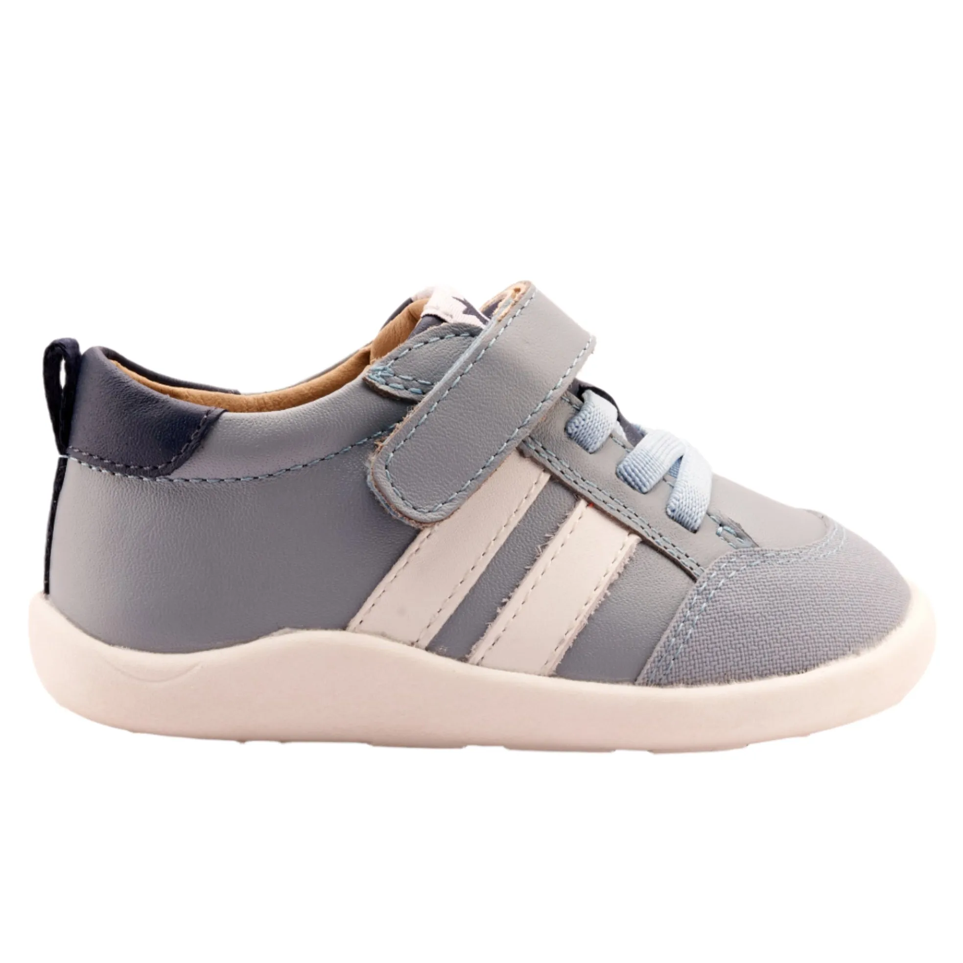 Old Soles Boy's Bowler Ground Casual Shoes - Dusty Blue / Snow / Denim soft cloud
