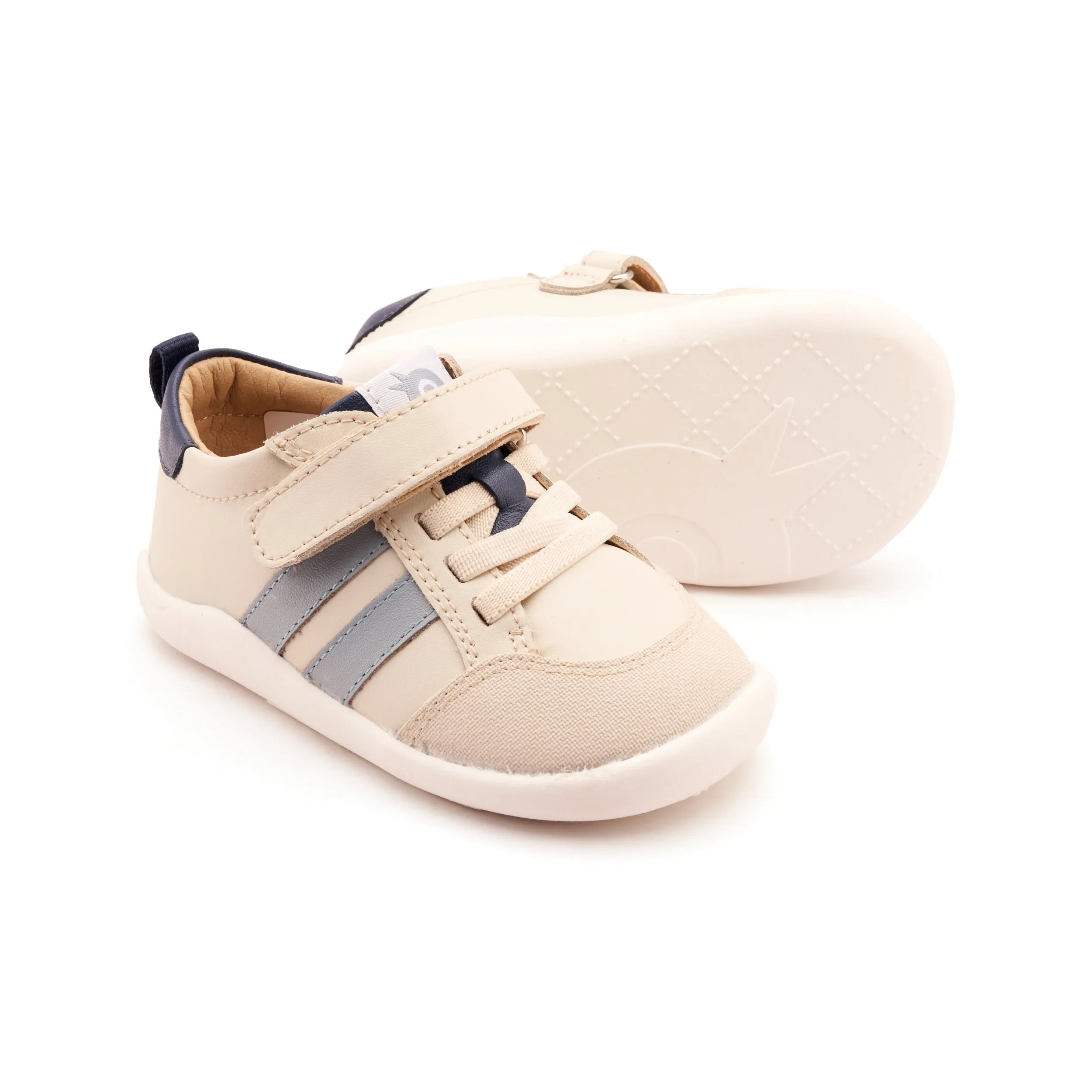 Old Soles Boy's Bowler Ground Casual Shoes - Sporco / Dusty Blue / Denim street edge