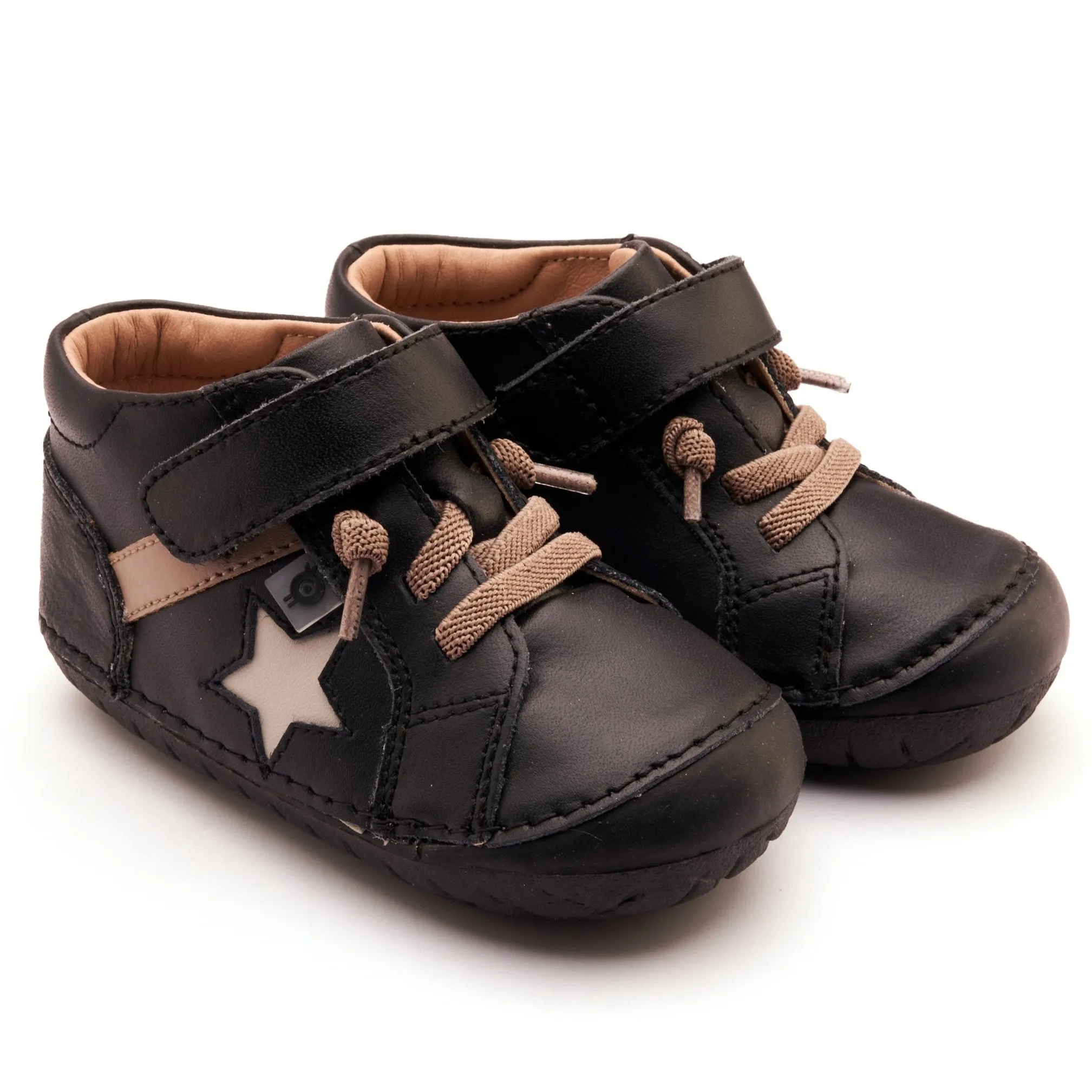 Old Soles Boy's Rad Pave Casual Shoes - Black / Taupe / Sporco soft edge
