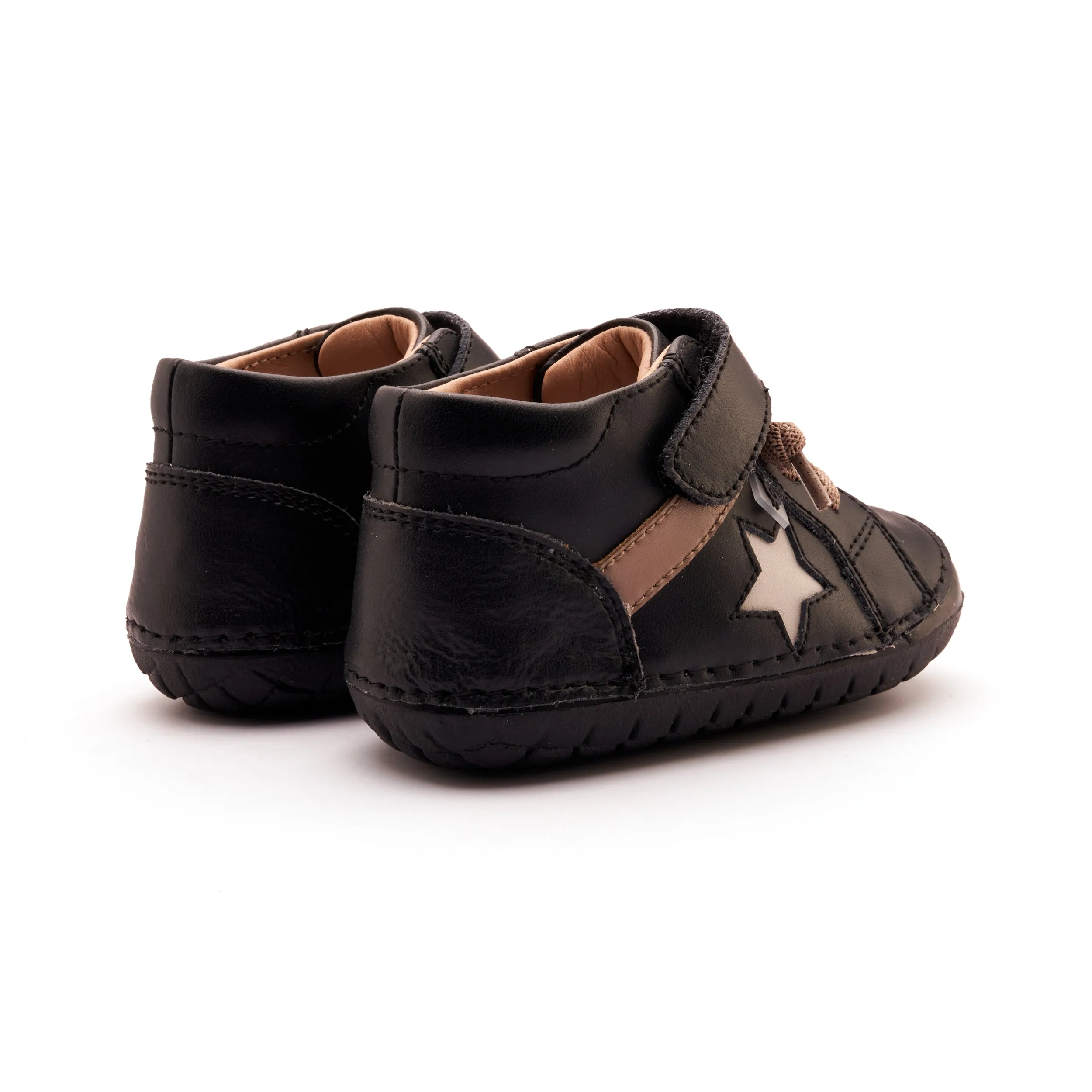 Old Soles Boy's Rad Pave Casual Shoes - Black / Taupe / Sporco low key