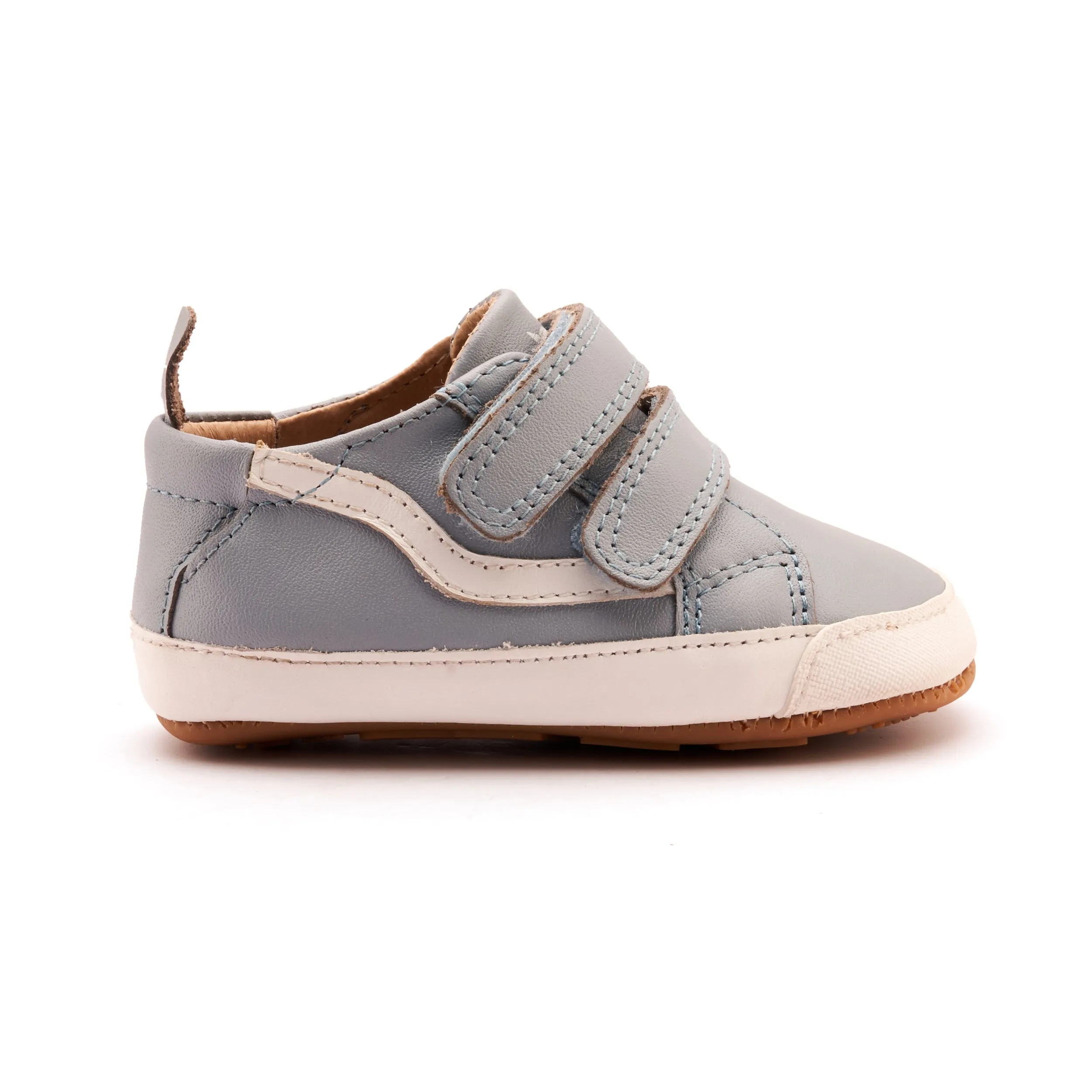 Old Soles Boy's Squiggle Bub Casual Shoes - Dusty Blue / Snow easy stride