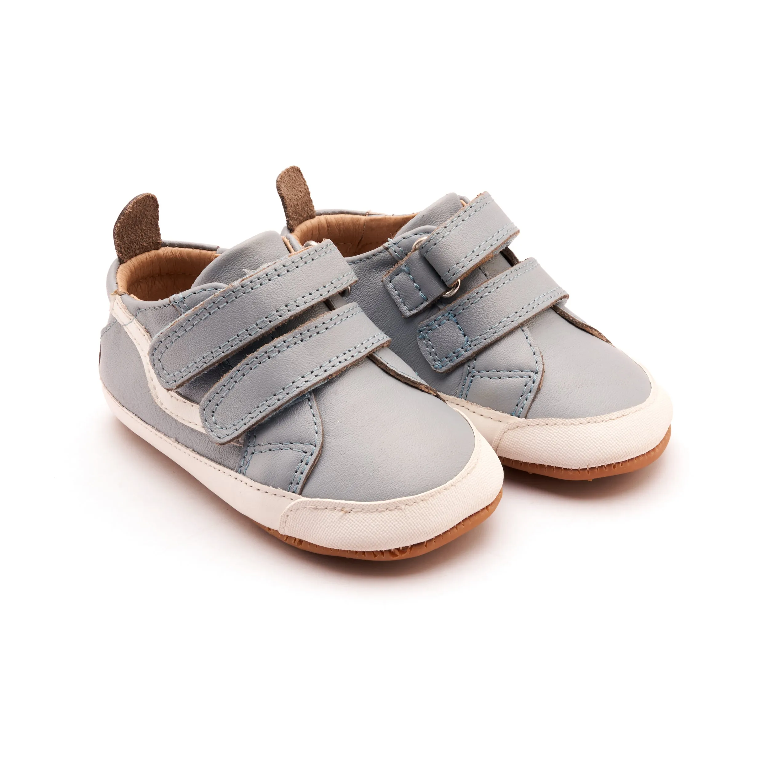Old Soles Boy's Squiggle Bub Casual Shoes - Dusty Blue / Snow smart look