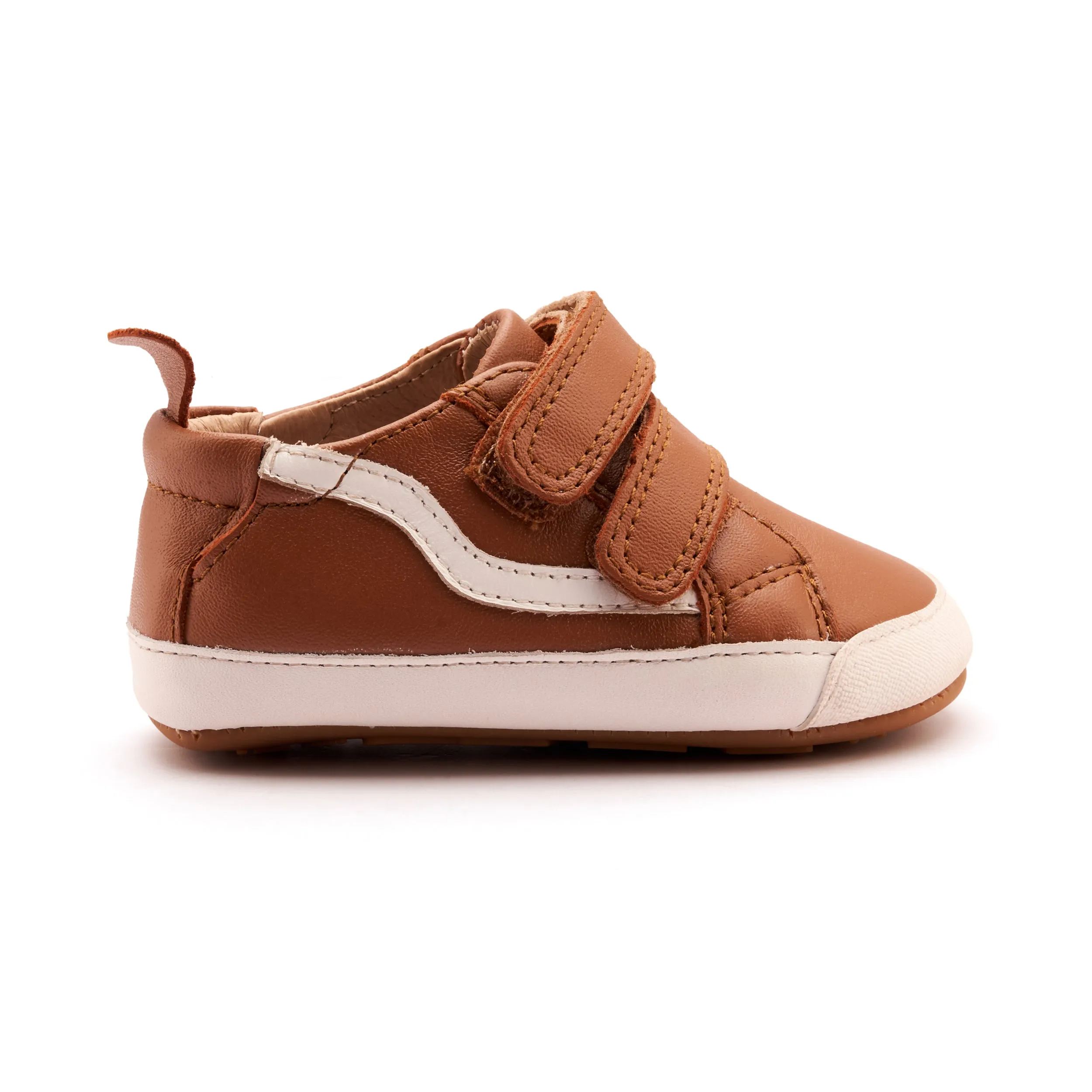 Old Soles Boy's Squiggle Bub Casual Shoes - Tan / Snow vacation mode