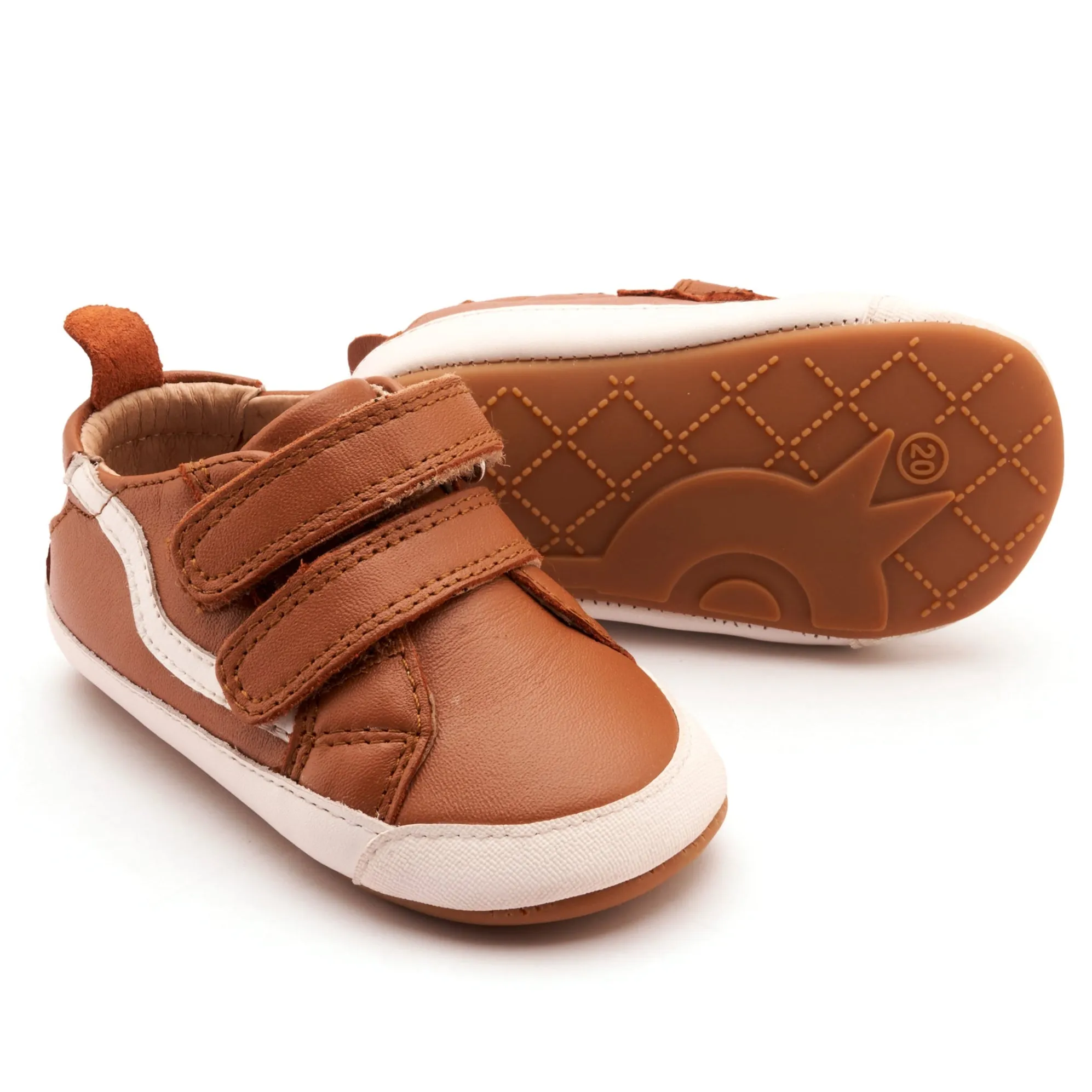 Old Soles Boy's Squiggle Bub Casual Shoes - Tan / Snow go anywhere