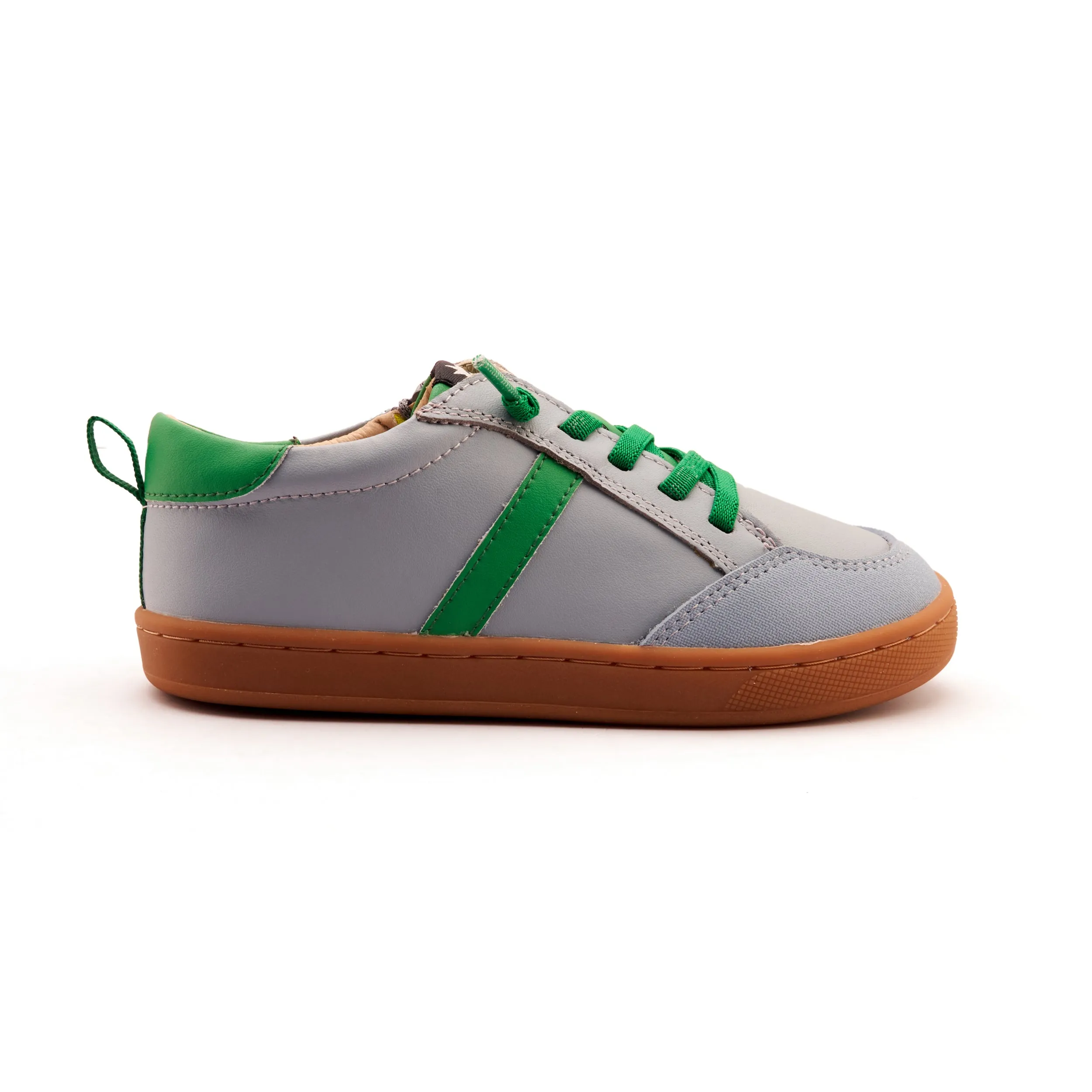 Old Soles Boy's Urban Road Casual Shoes - Dusty Blue / Neon Green comfy tech