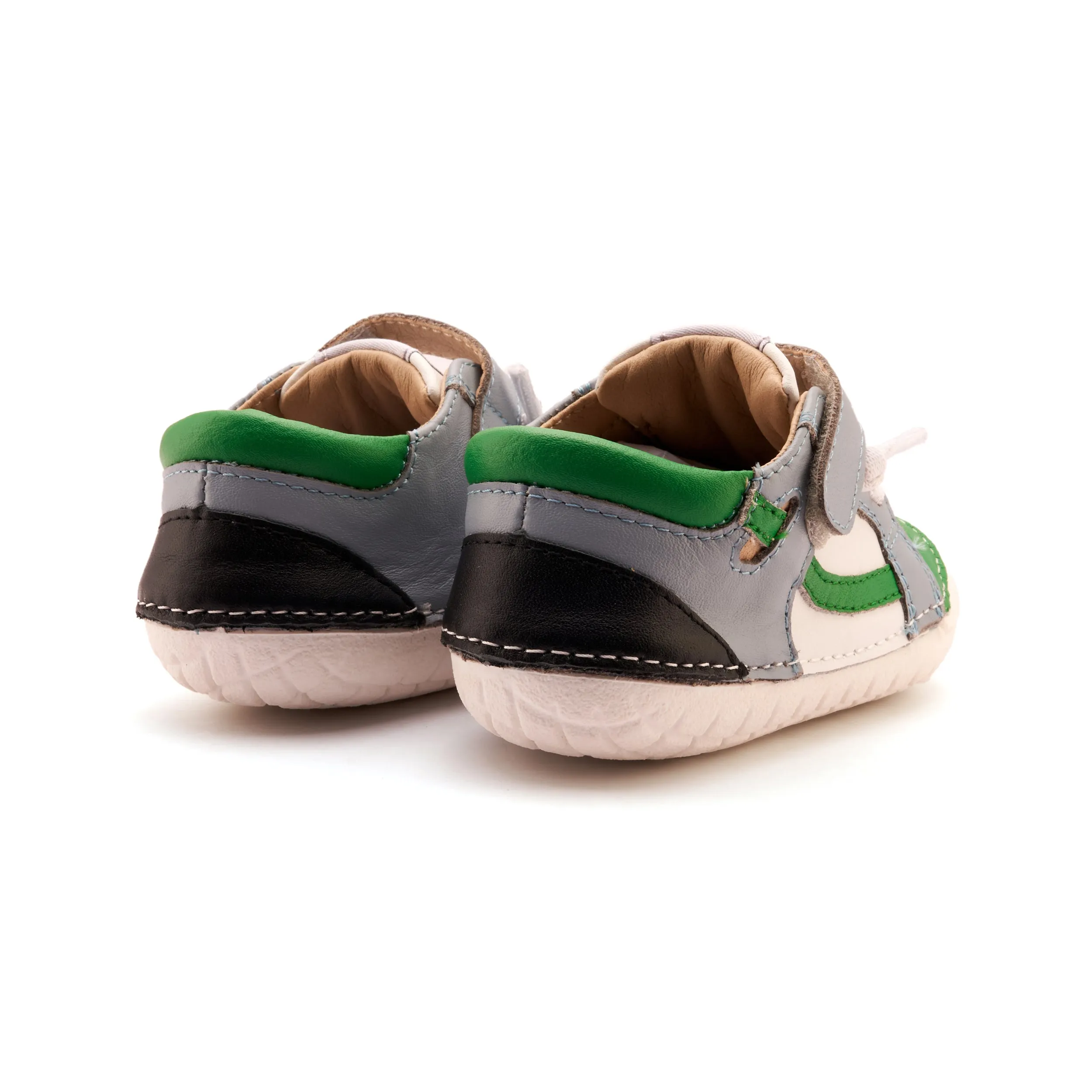Old Soles Boy's Windy Pave Casual Shoes - Snow / Dusty Blue / Neon Green / Black work life