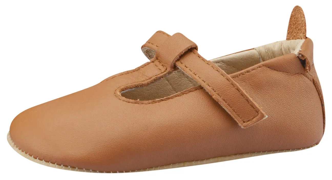 Old Soles Girl's 0018R Ohme-Bub Shoe - Tan neat walk
